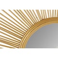 Leonique Dekospiegel »Sonne, gold«, Wandspiegel, Wanddeko, rund, Ø 104 cm, aus Metall, dekorativ im Wohnzimmer & Schlafzimmer