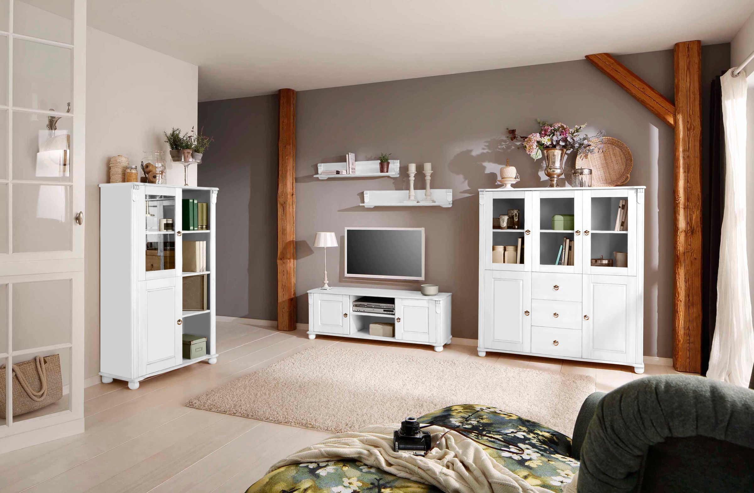 Home affaire TV-Board »Ferrera«, aus massiver Kiefer