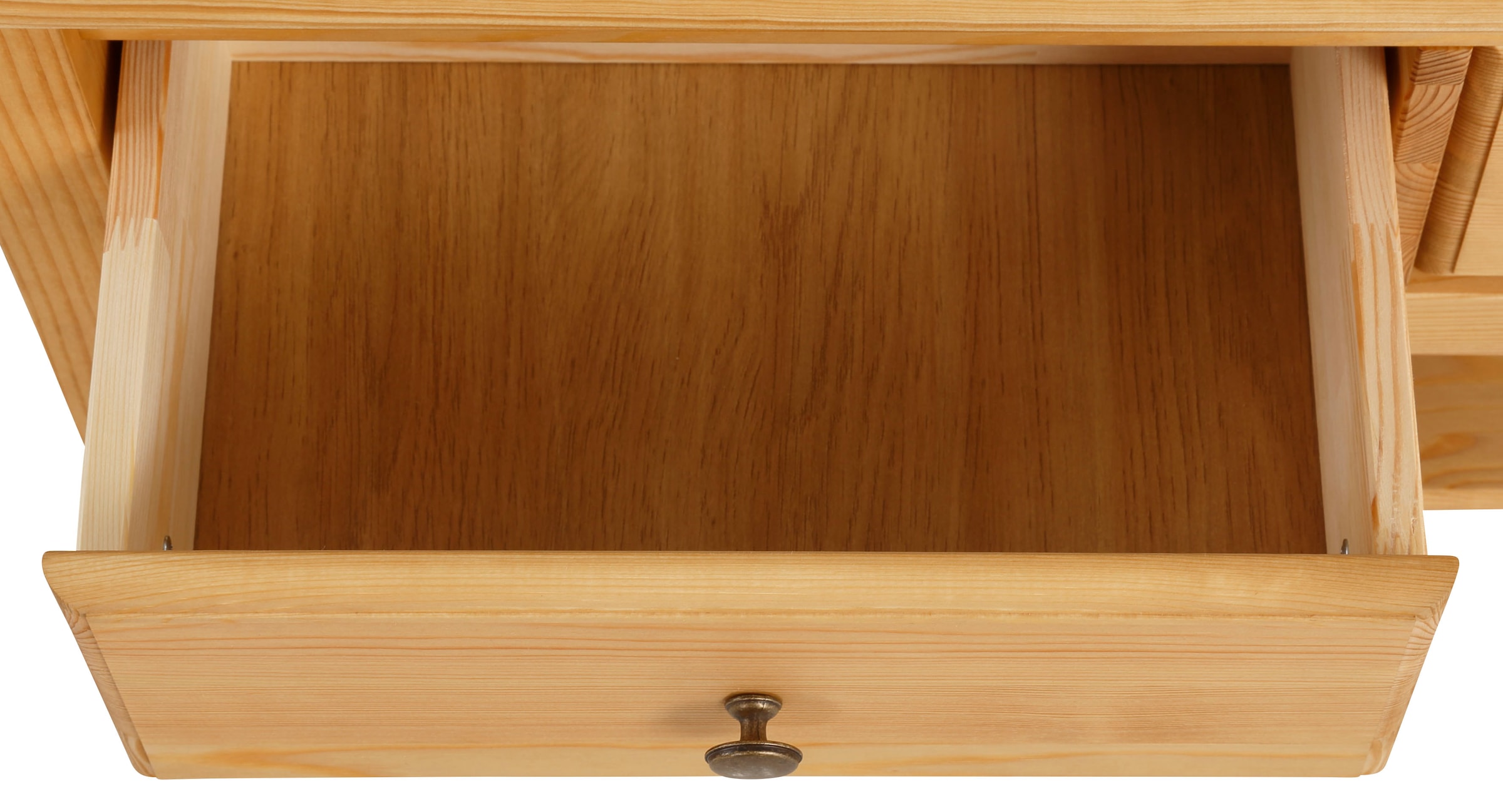 OTTO home Couchtisch »Leonis« Breite 89 cm, mit Schubladen und Ablageboden, massiver Kiefer,  FSC®