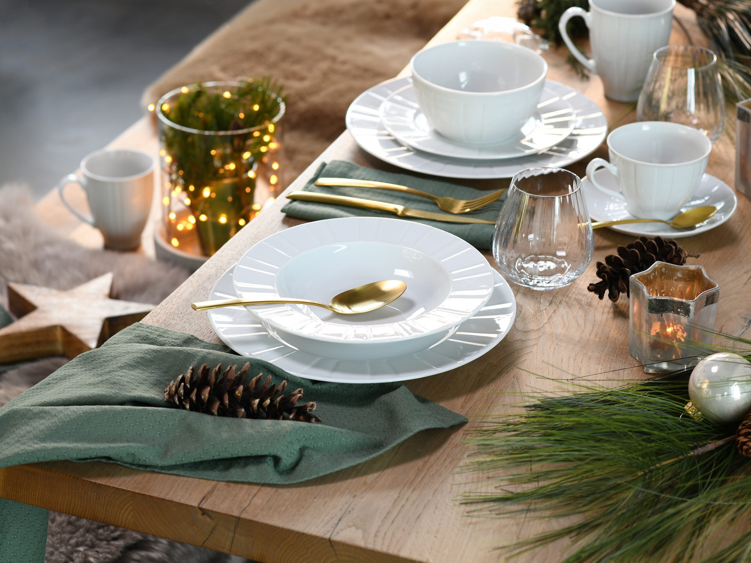 CreaTable Kaffeeservice »Barcelona«, (Set, 18 tlg.), klassischer Manufakturstil