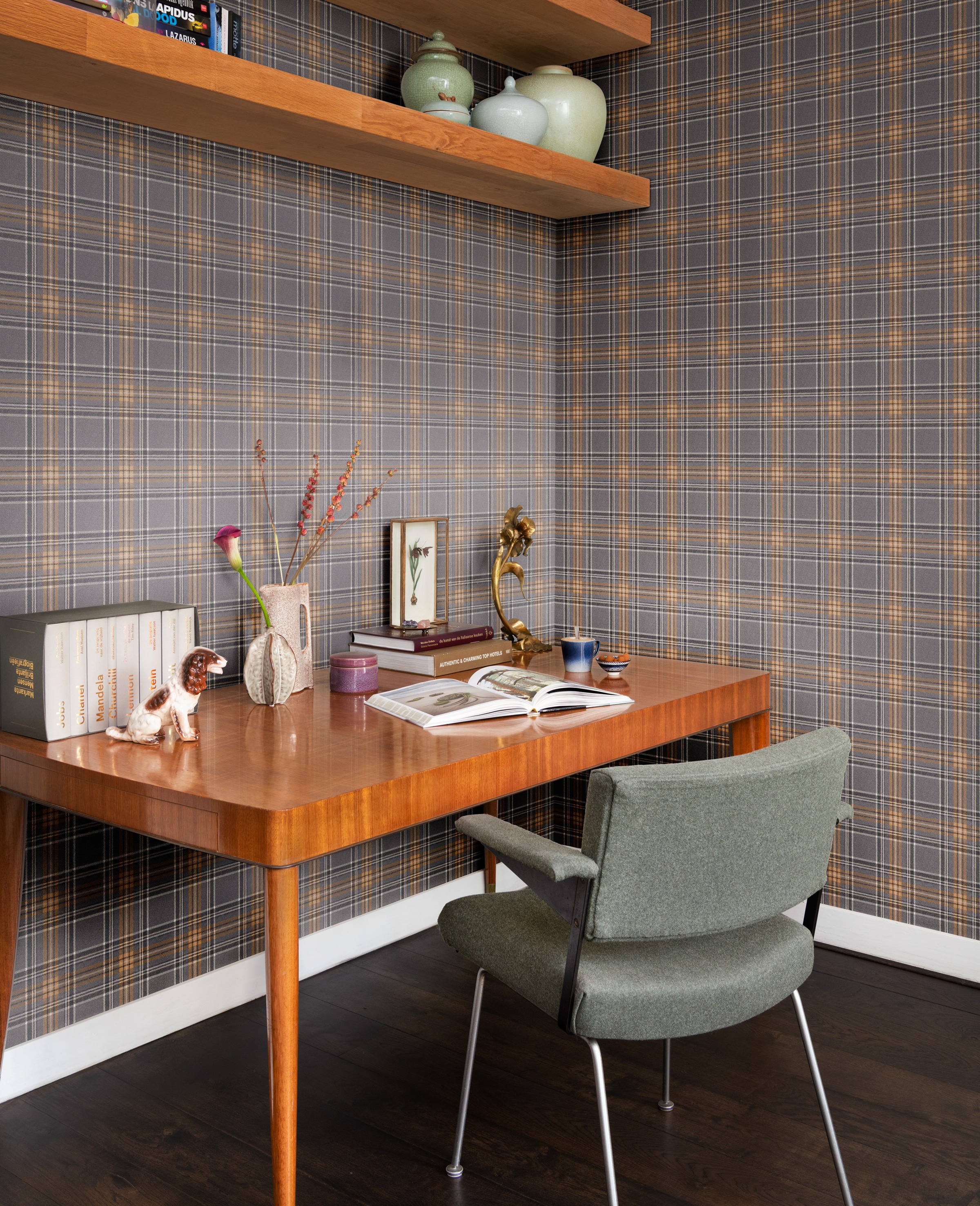 Rasch Vliestapete »Karierte Vliestapete Curiosity 537451« Glencheckmuster strukturiert Karos