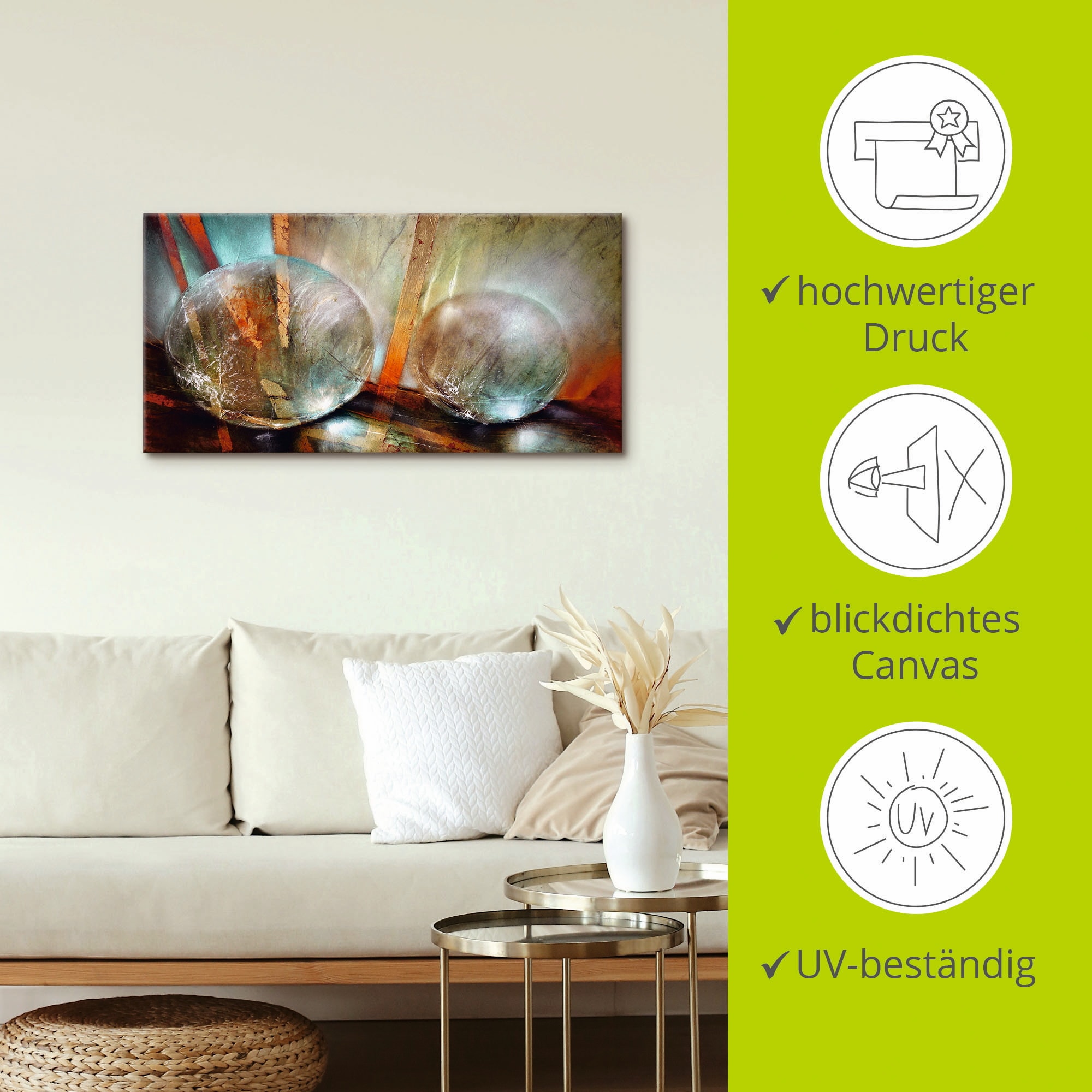 Artland Wandbild »Lichtfänger«, Gegenstandslos, (1 St.), als Leinwandbild, Poster in verschied. Größen