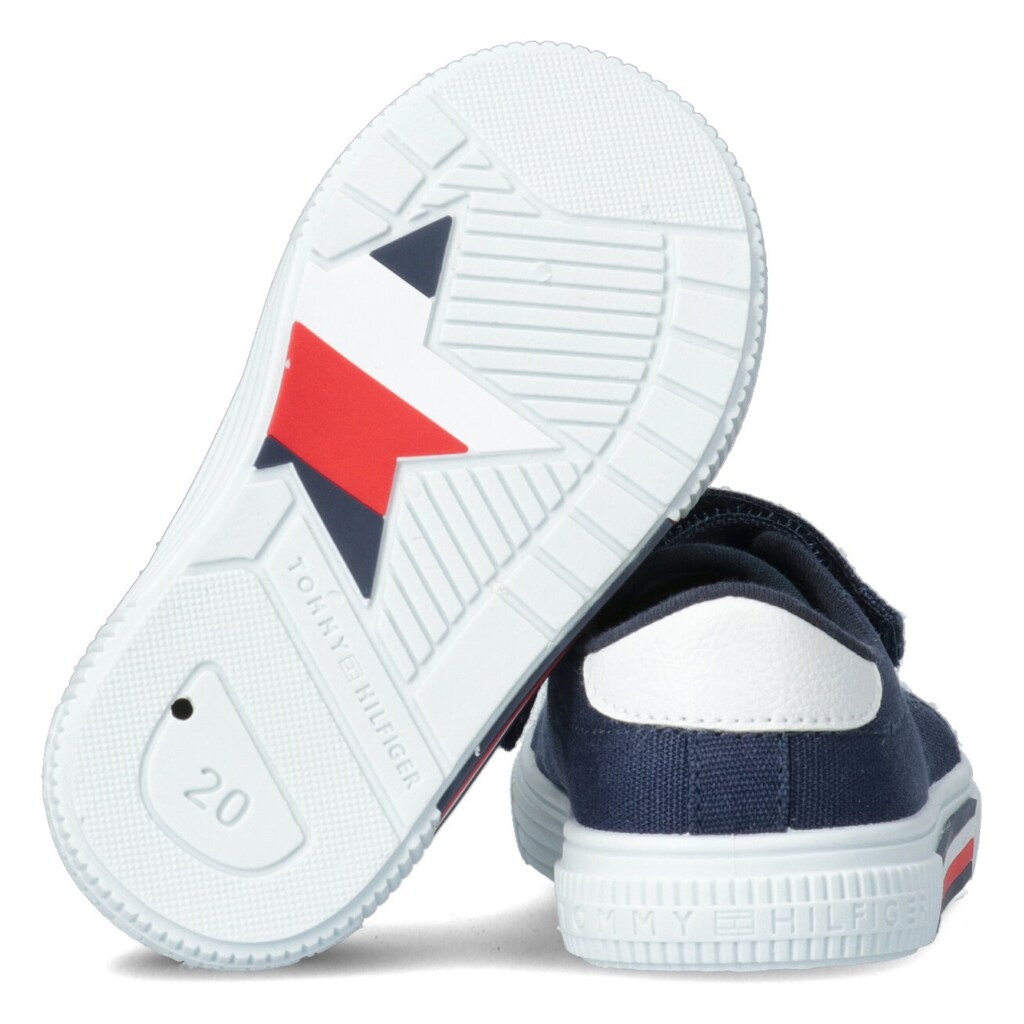 Tommy Hilfiger Slip-On Sneaker »LOW CUT LACE-UP/VELCRO SNEAKER«, mit elastischen Gummizügen