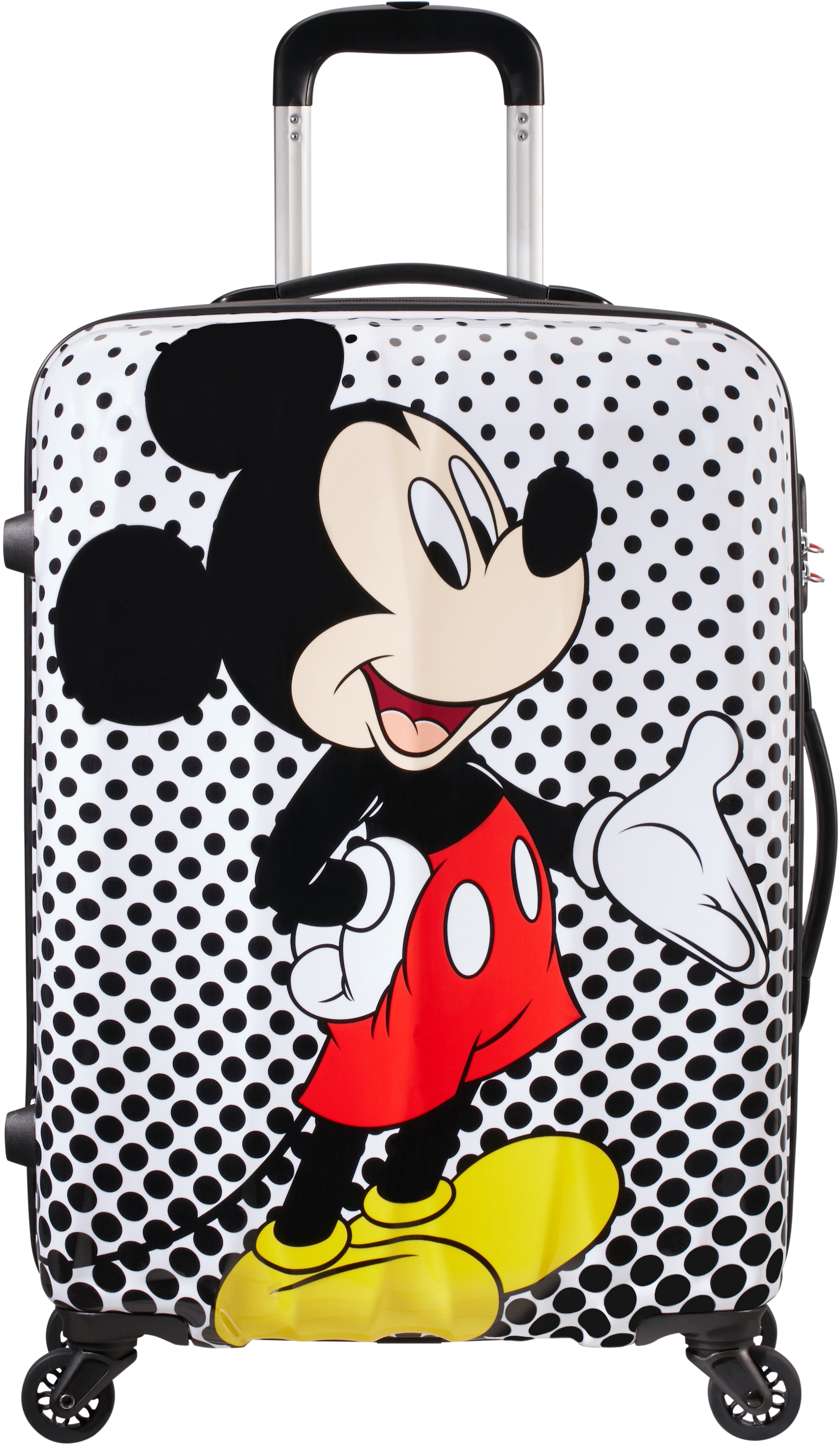 Hartschalen-Trolley »Disney Legends, Mickey Mouse Polka Dot, 65 cm«, 4 St. Rollen,...