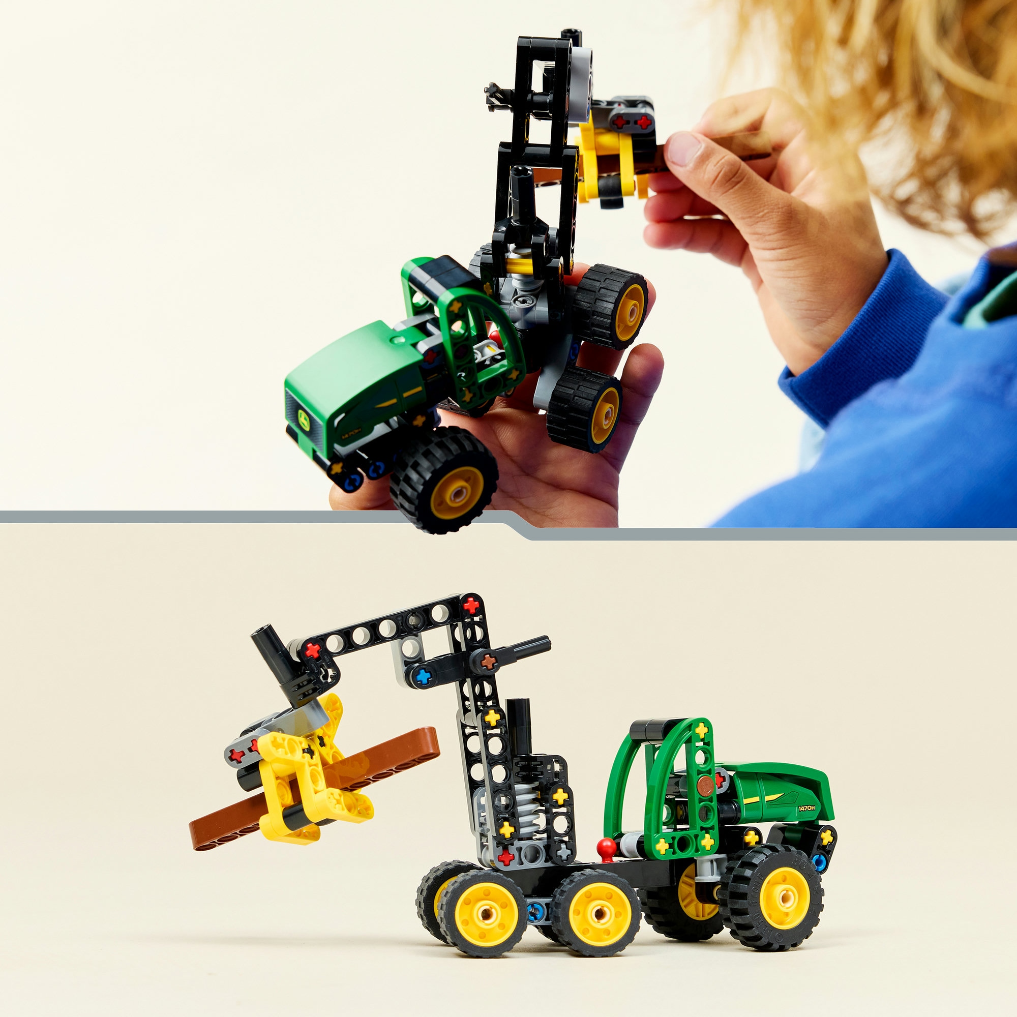 LEGO® Konstruktionsspielsteine »John Deere 1470H Rad-Harvester (42218), LEGO Technic« Made in Europe