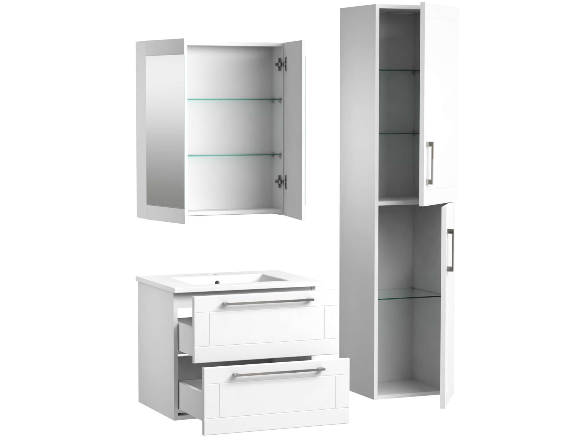 welltime Badezimmerspiegelschrank »Serena Retro«, FSC®-zertifiziertes Material, Breite 61,5 cm
