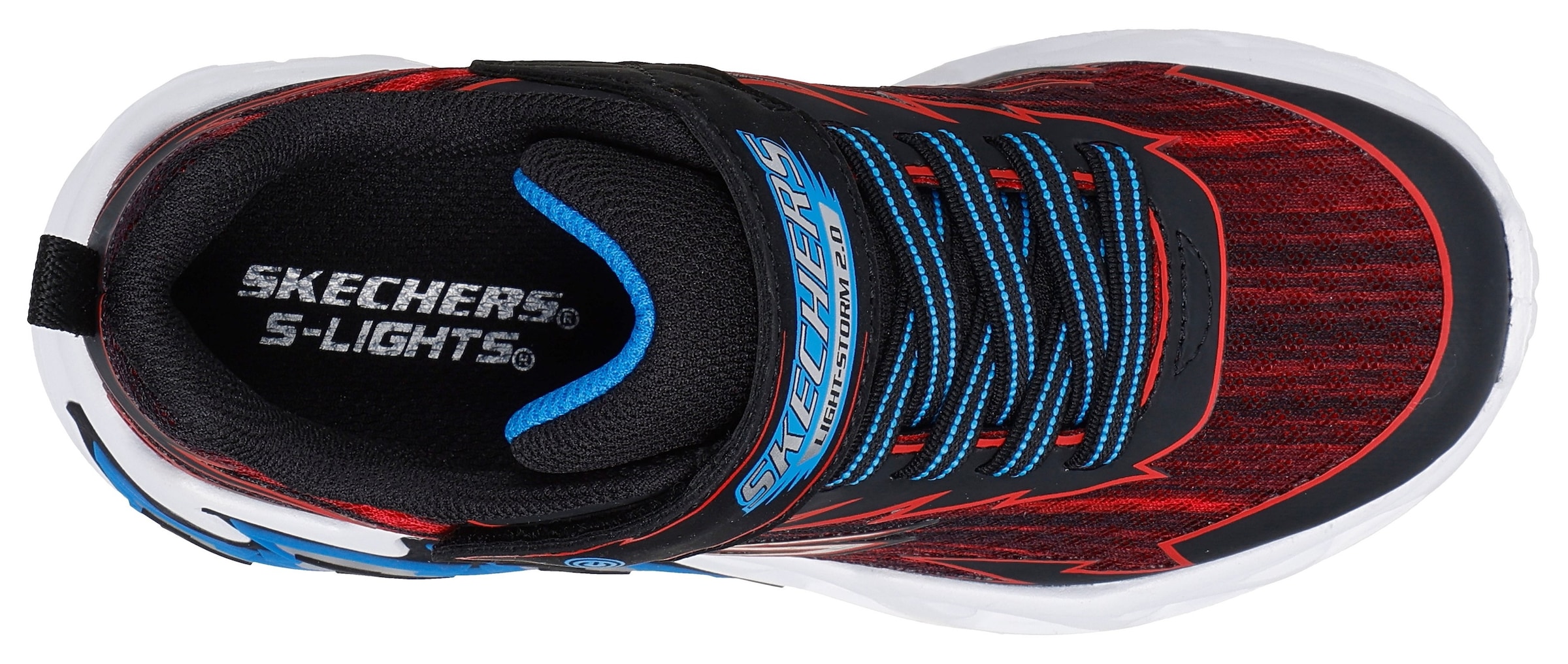 Skechers Sneaker »LIGHT STORM 2.0«,Blink.-Klettschuh mit S-Logo, Größenschablone zum Download
