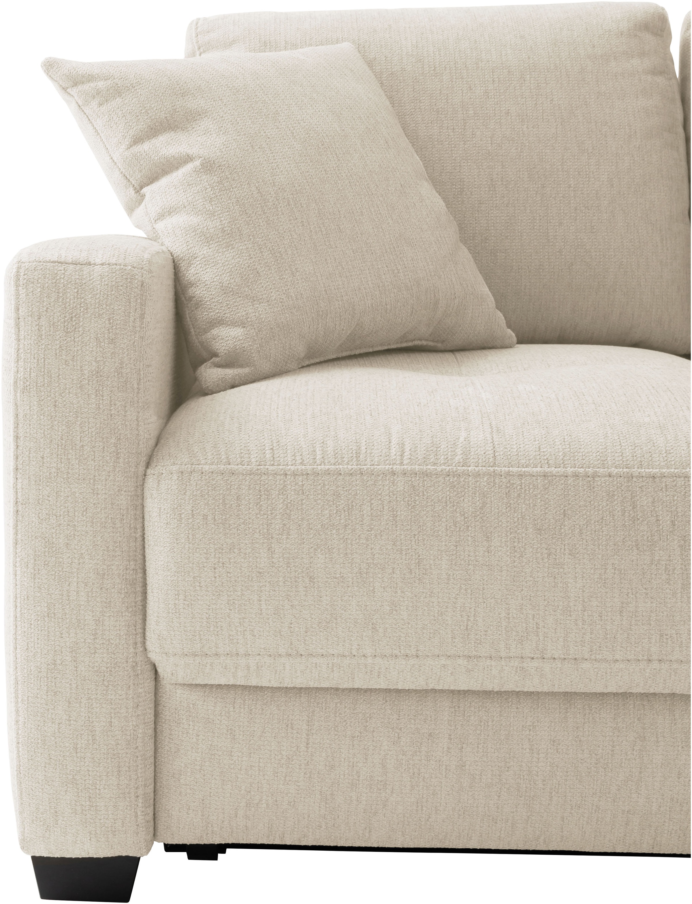 Mr. Couch Ecksofa »Pierre, L-Form mit Taschenfederkern« mit DuraSpring-Taschenfederkern bis 140 kg belastbar