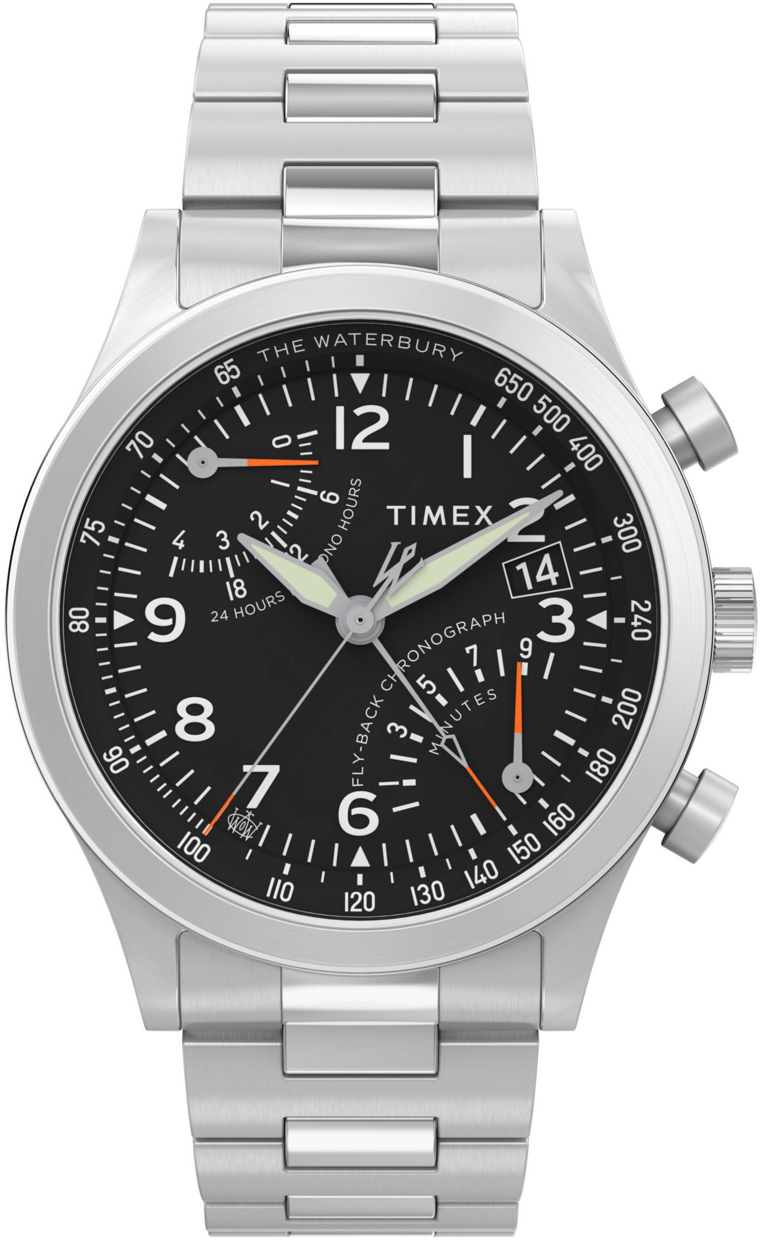 Timex Chronograph »WATERBURY TRADITIONAL«, Quarzuhr, Armbanduhr, Herrenuhr, Datum,...