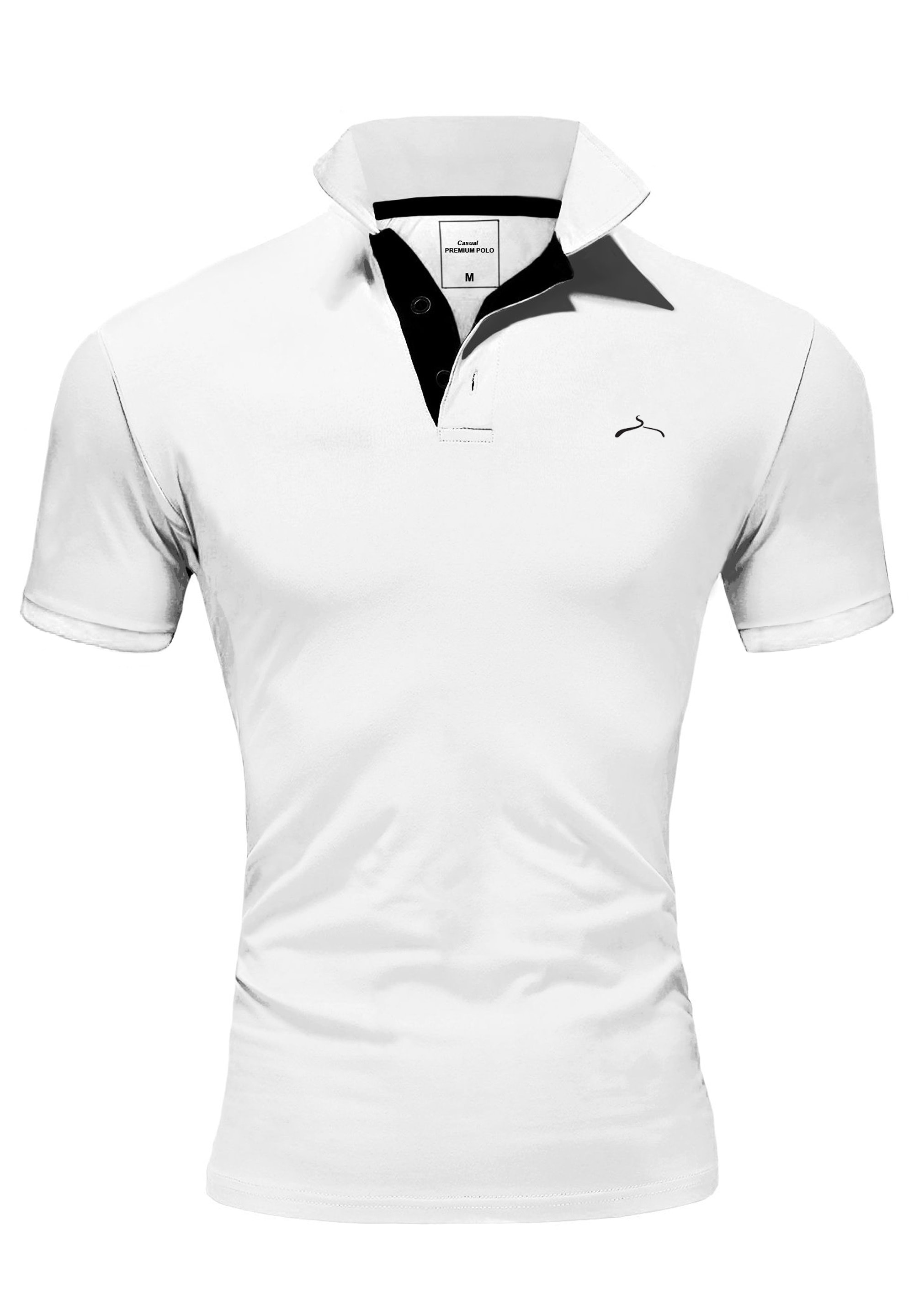 SOULSTAR Poloshirt »Kurzarm T-Shirt für Herren« Herren Kurzarm T-Shirt Polo Hemd