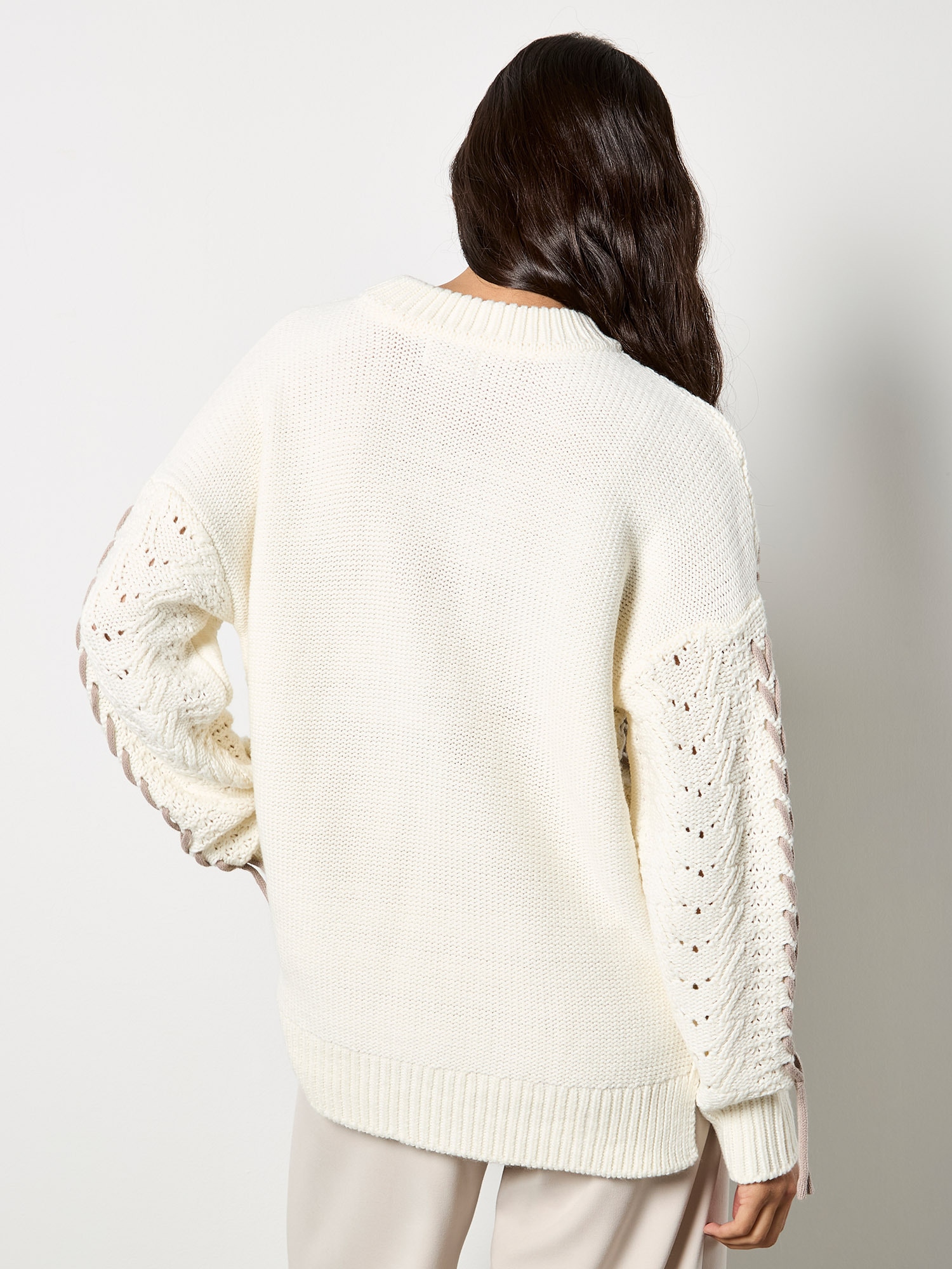Apricot Rundhalspullover »Pullover« mit Strickmuster