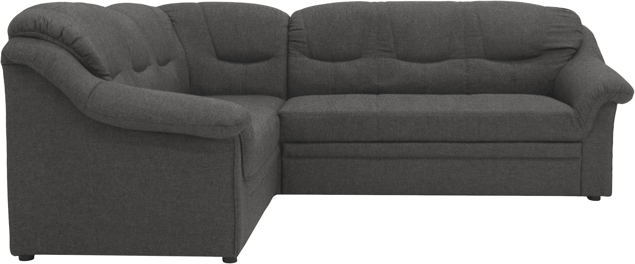 OTTO home Ecksofa »Nyborrg 234 x 185 cm, auch mit Schlaffunktion, formschön & stabil« Wahlweise mit Bettfunktion, L-Form, moderne Steppung
