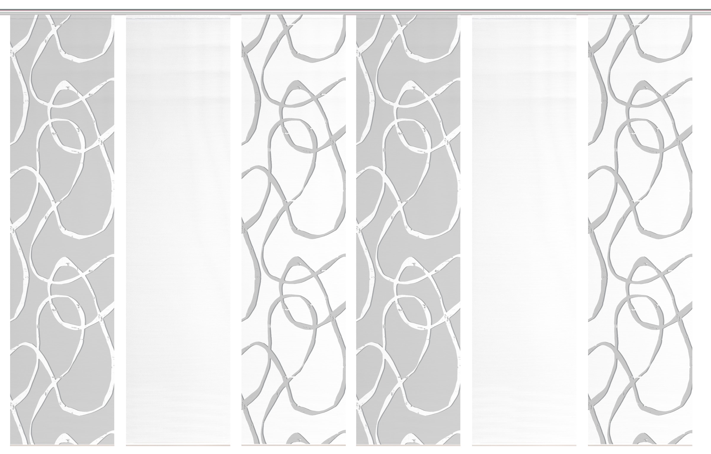 Vision S Schiebegardine »OPHELIA KOMBI« Paneelwagen 6 Stk. tlg. Schiebevorhang,Bambusoptik,Digitaldruck,SET