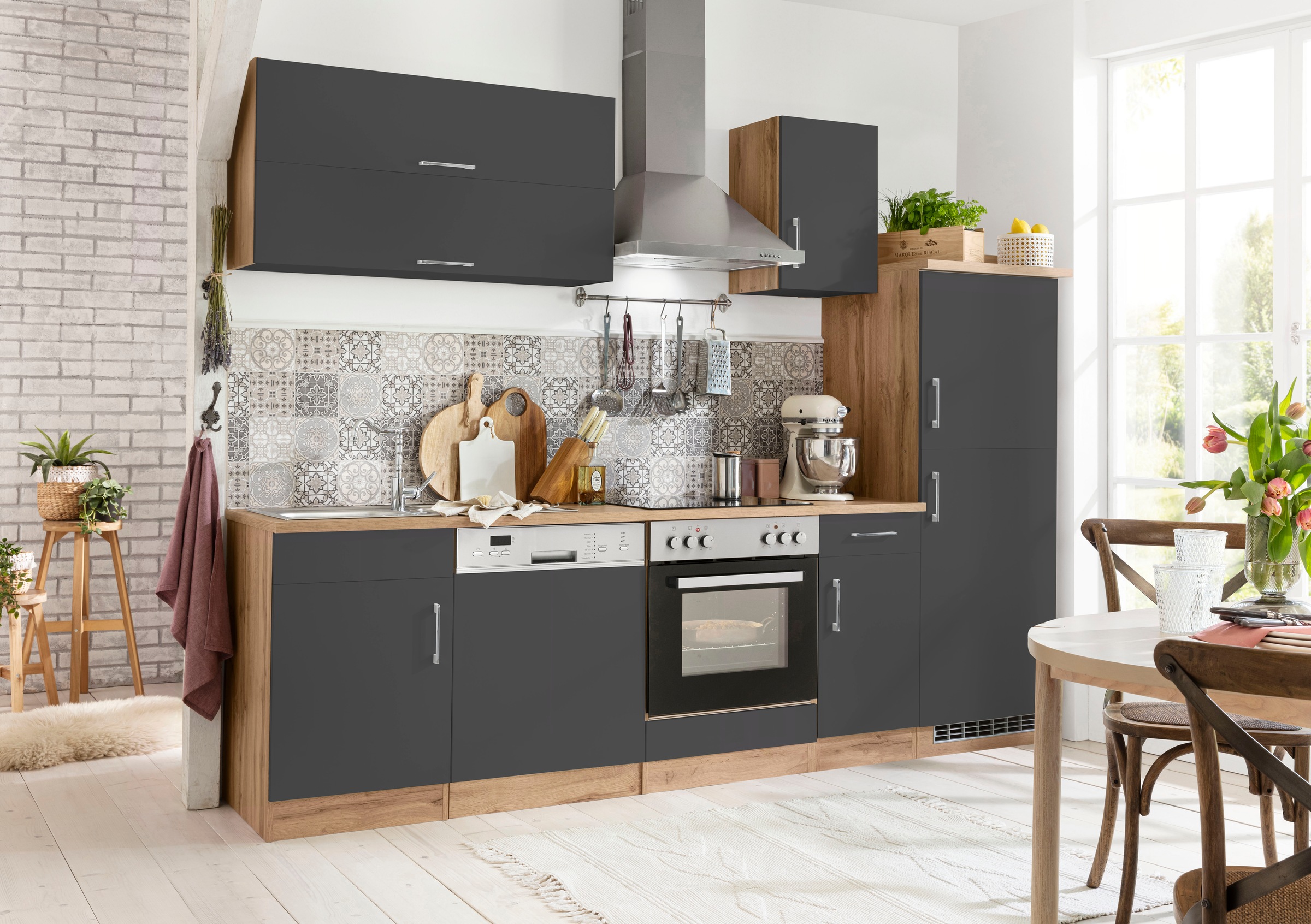 HELD MÖBEL Küchenzeile »Colmar«, mit E-Geräten, Breite 270 cm kaufen im  OTTO Online Shop