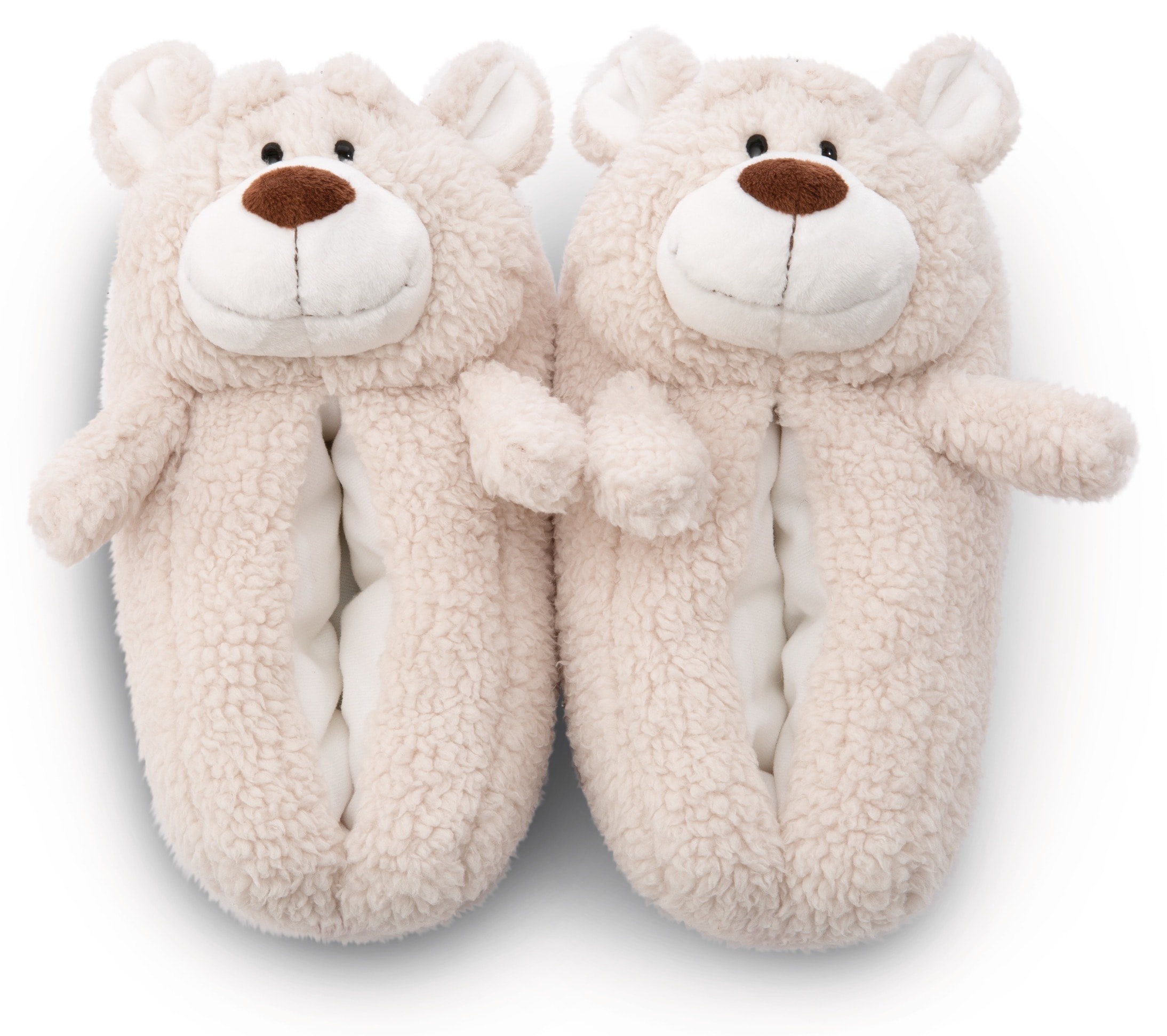 Nici Plüsch Hausschuhe »Nici Green BÄR BENDIX«  Pantoffel, Kuscheltier-Hausschuh mit Bären Motiv