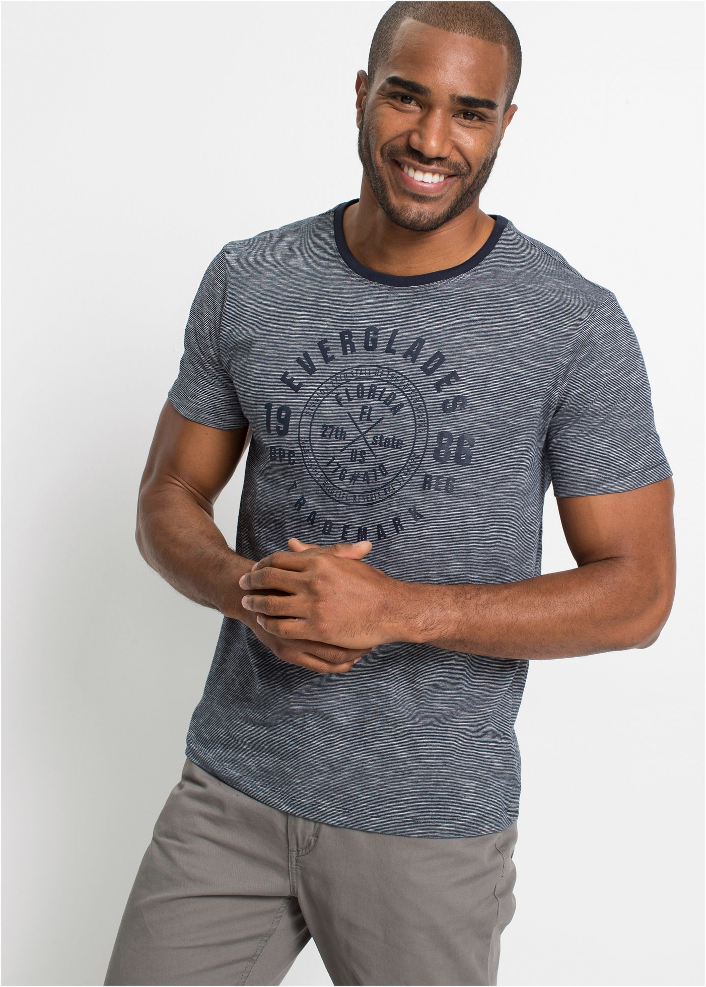 bonprix T-Shirt Packung, 2, 2 Stk. tlg. T-Shirt (2er Pack) aus reiner Baumwolle