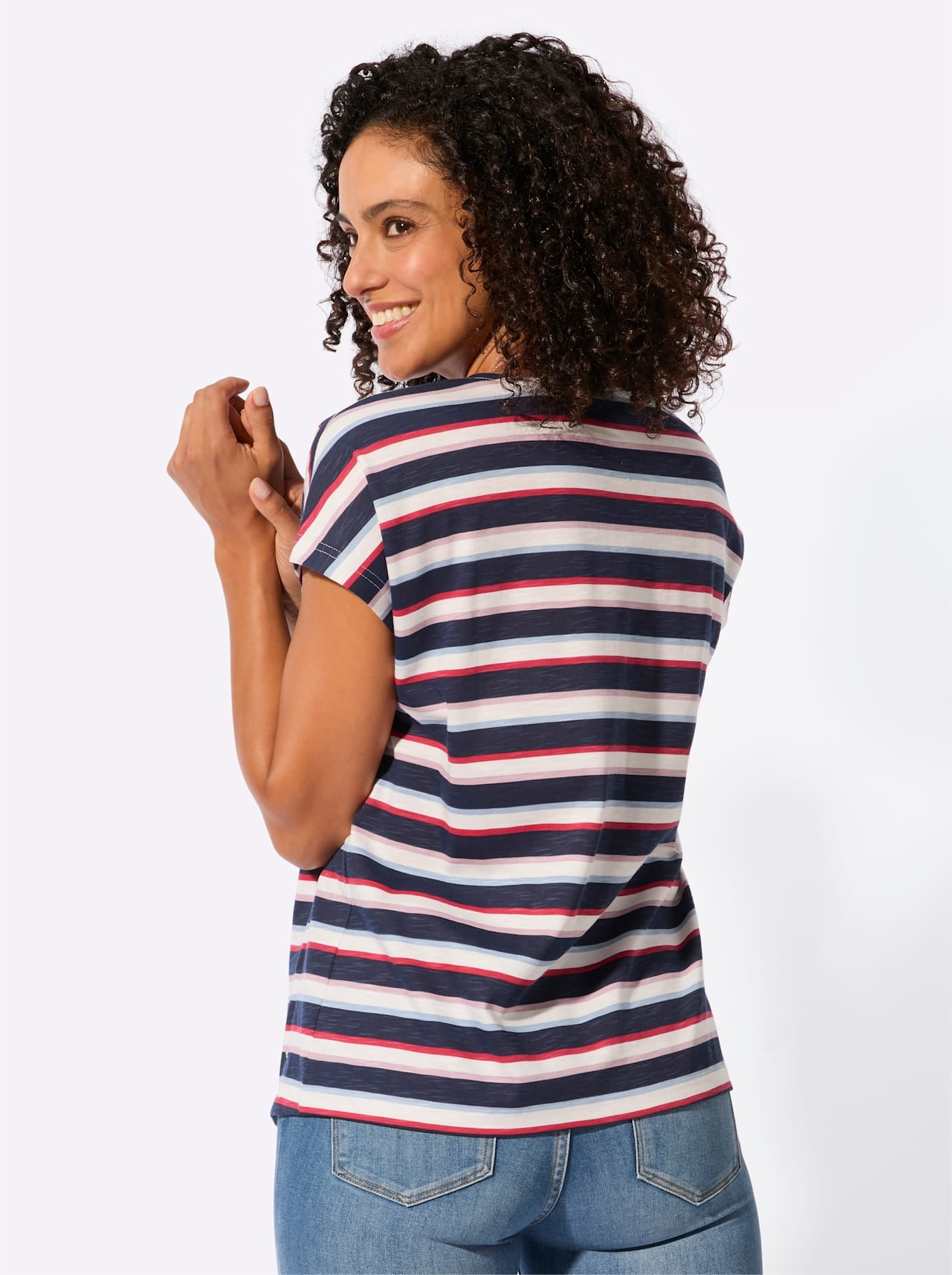 Casual Looks Rundhalsshirt »Ringelshirt« 1 tlg.