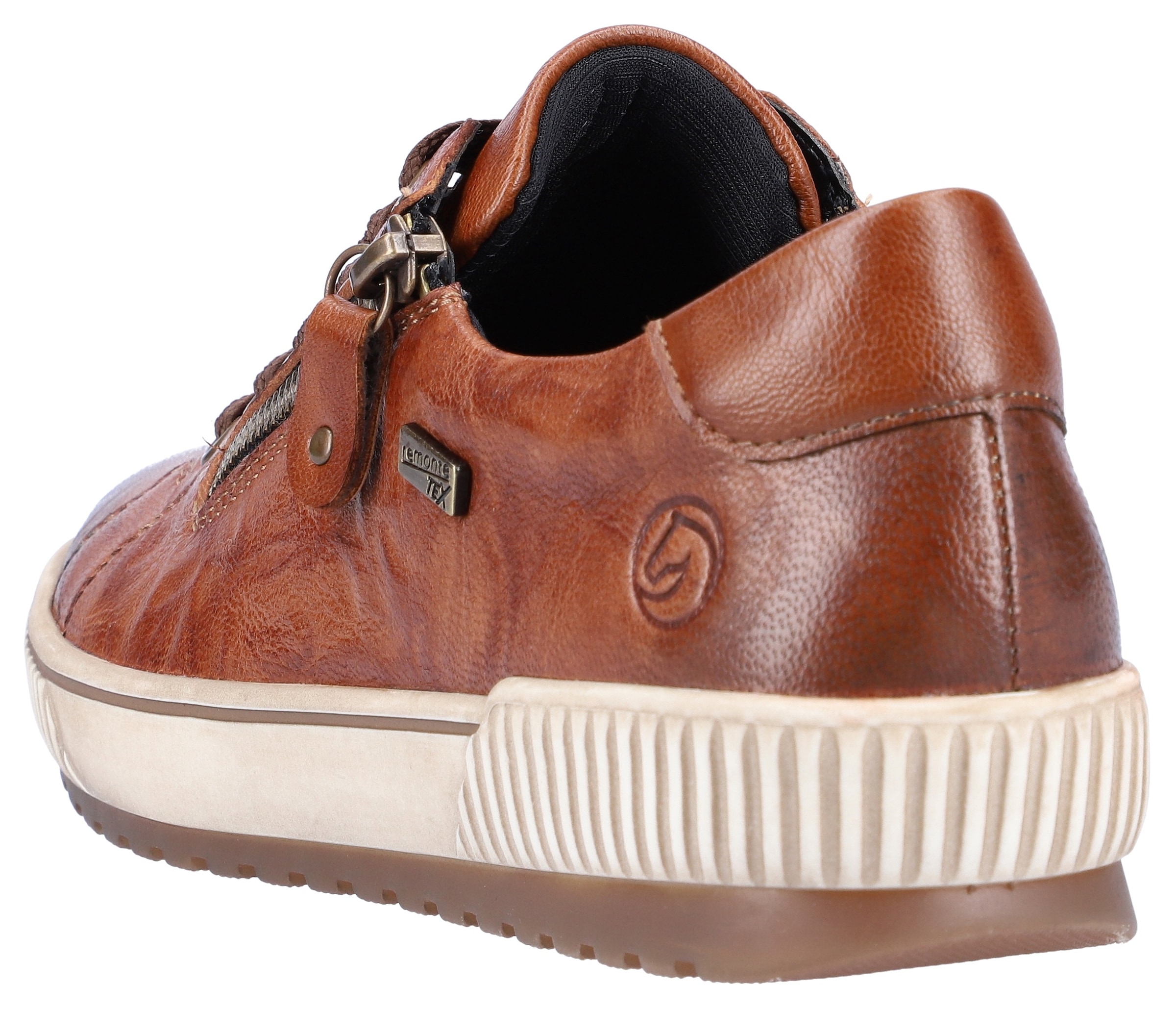 Remonte Plateausneaker, Freizeitschuh, Halbschuh, Schnürschuh mit Außenreißverschluss
