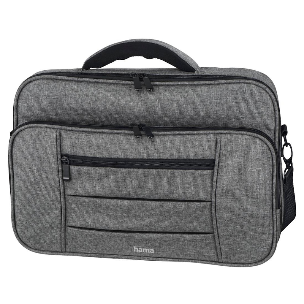 Hama Laptoptasche »Notebook Tasche bis 44 cm (17,3 Zoll) im Business Style, Farbe grau«