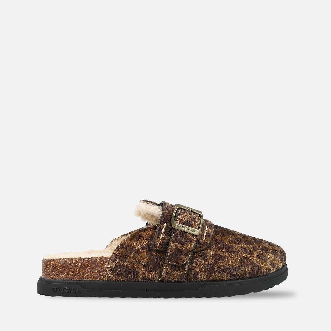 O'Neill Hausschuh »LERRY FUR MULE WOMEN LOW«  mit Leo-Muster
