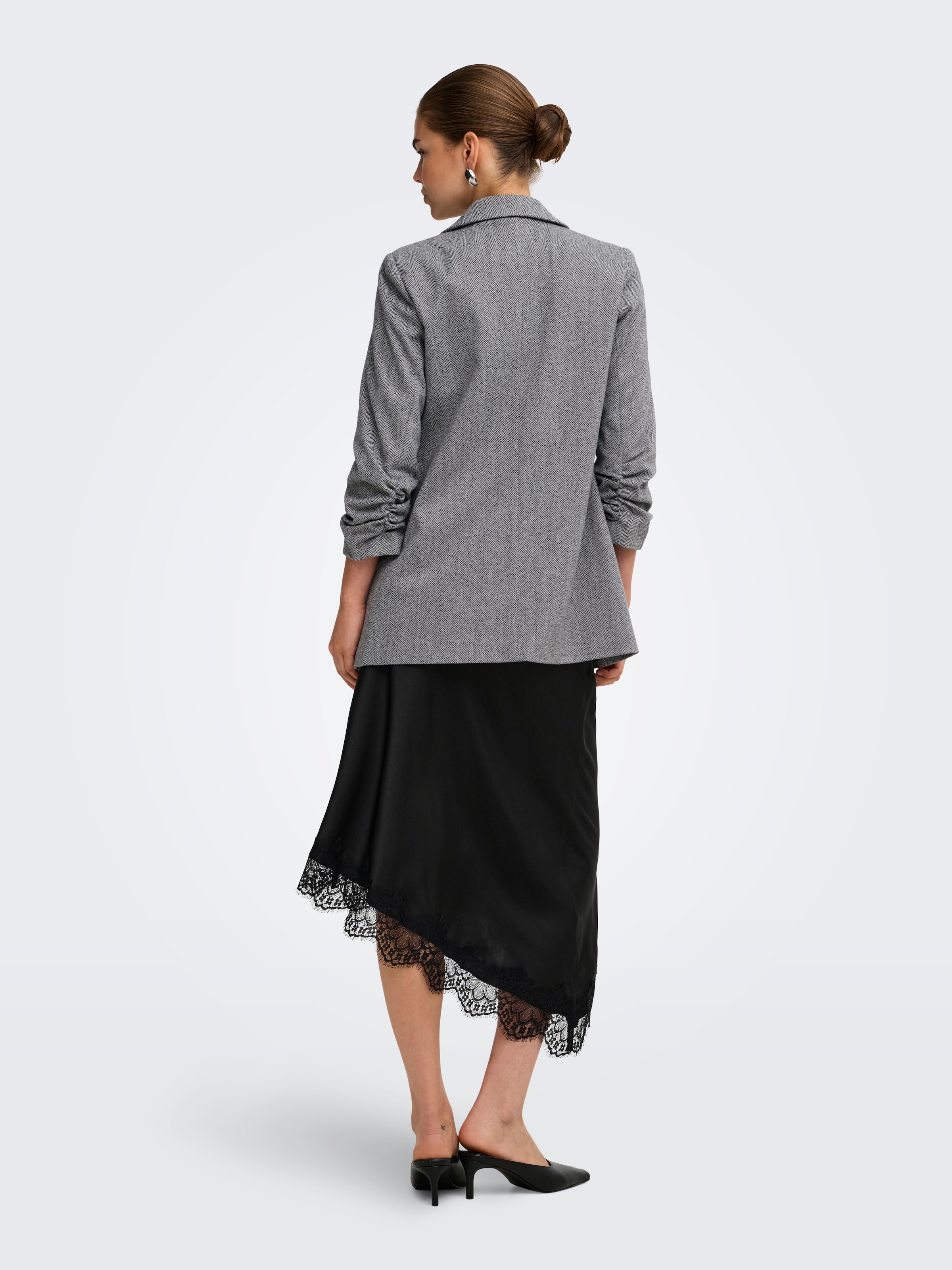 ONLY Longblazer »ONLCIVA 3/4 HERRINGBONE BLAZER CC TLR« Kunstfaser, regular fit