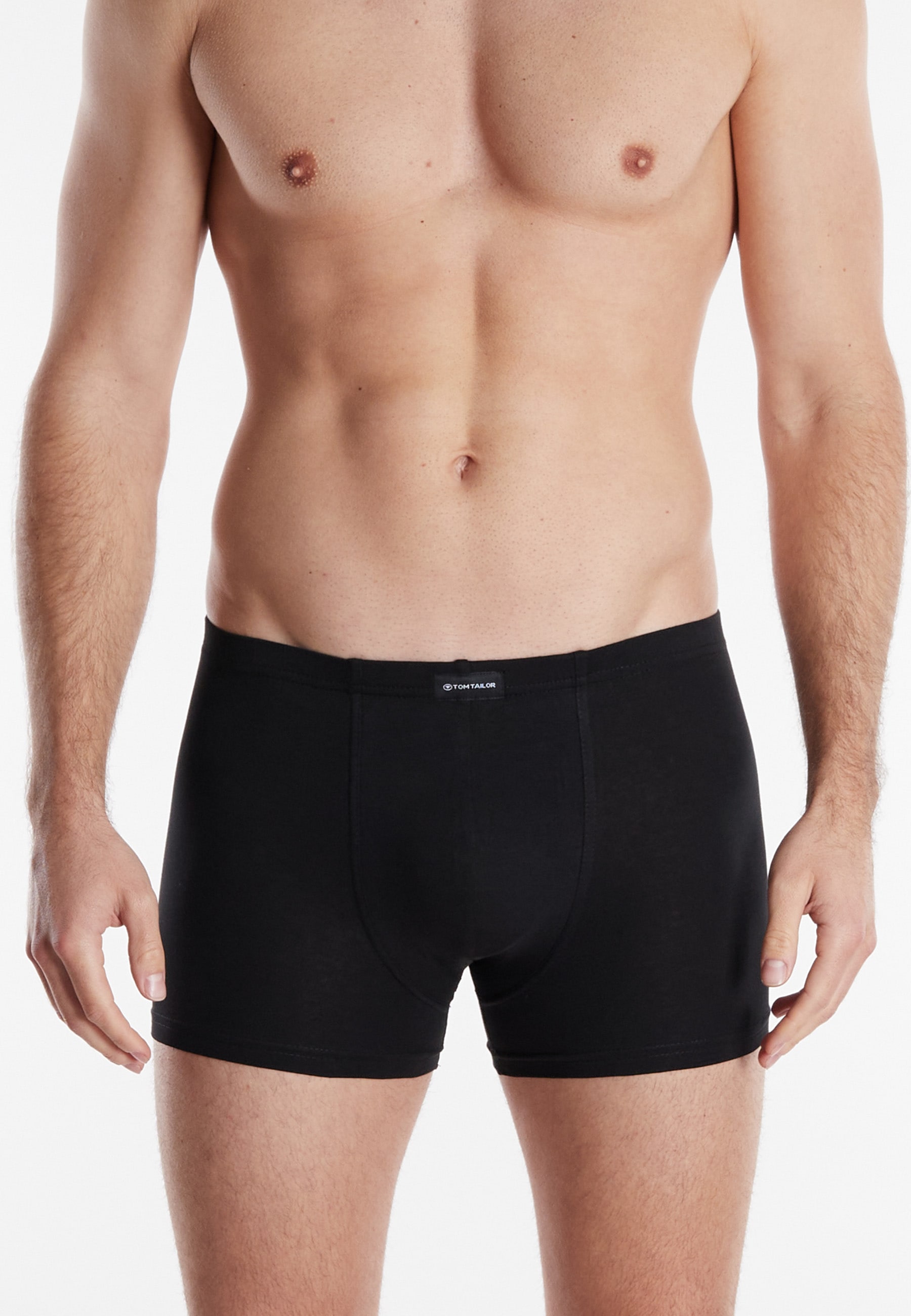 TOM TAILOR Boxershorts »Texas« Packung, 4er Pack, 4 tlg., bequem, basic, eng, atmungsaktiv, mit Logo, breiter Bund, Baumwollmix