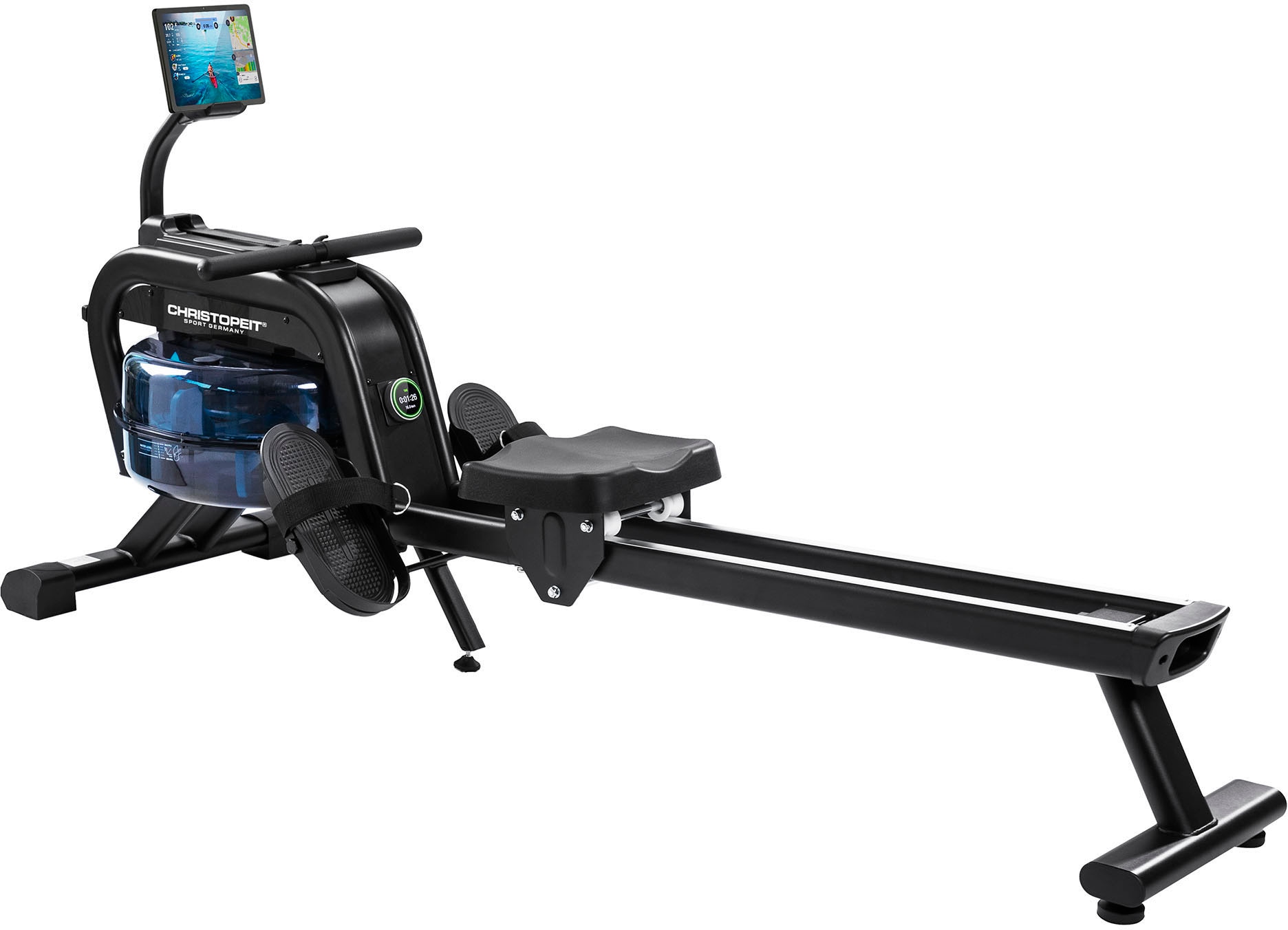 Christopeit Sport Rudergerät »Wasserrudergerat WP 2000« Rudermaschine, 3 in 1 Hybrid-Widerstandssystem