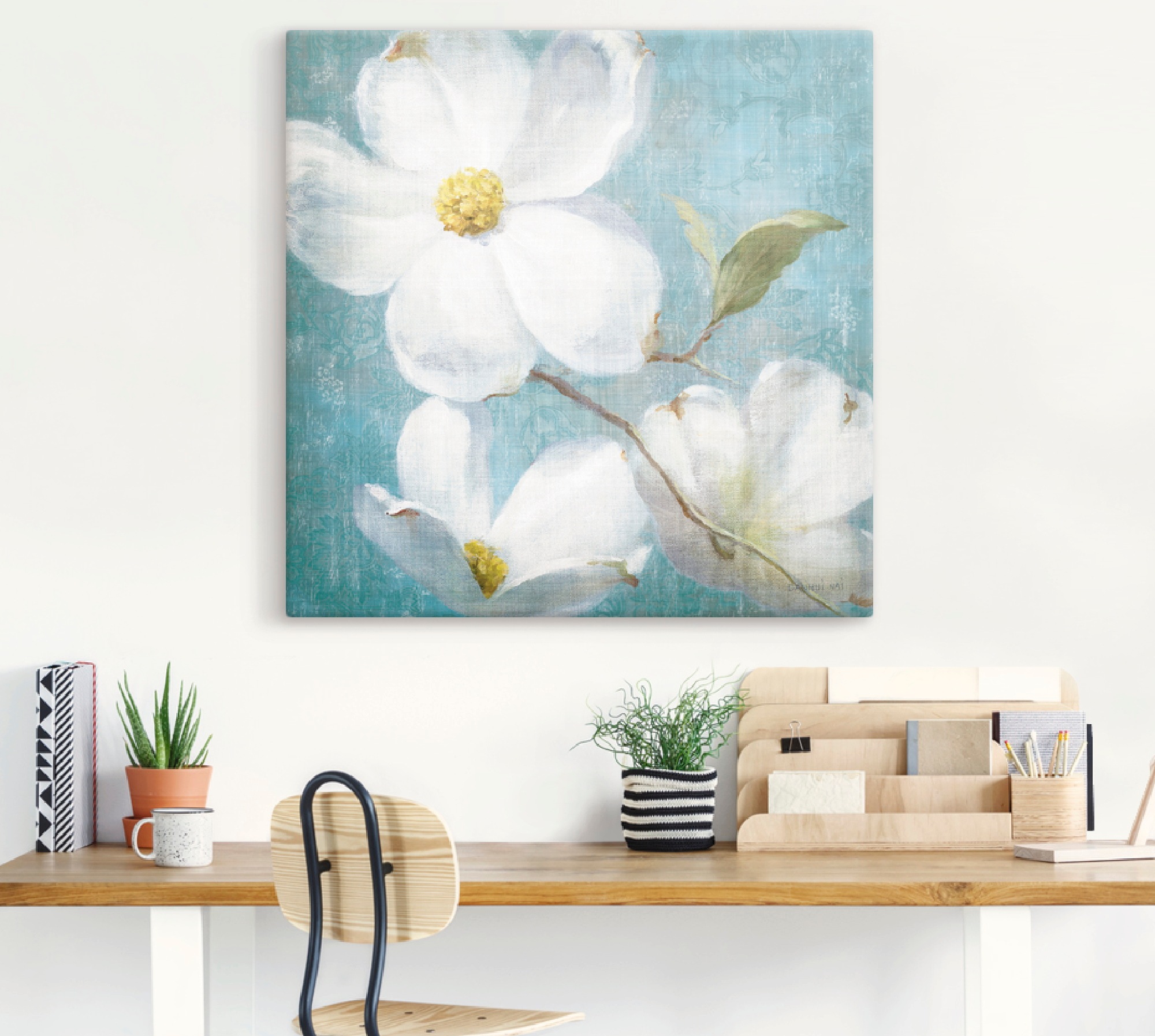 Artland Wandbild »Vintage Blüte IV«, Blumen, (1 St.), als Leinwandbild, Poster in verschied. Größen