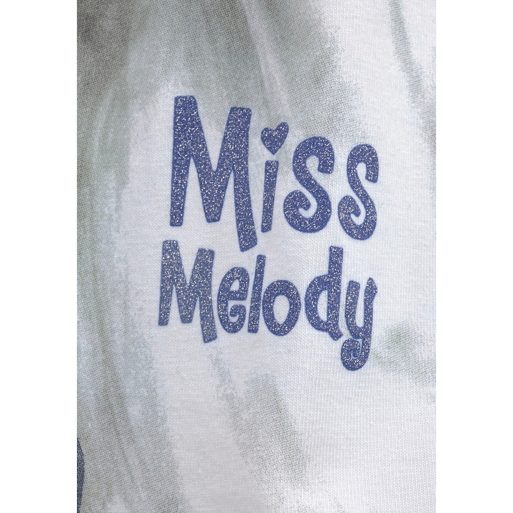 Miss Melody Jerseykleid, toller Frontdruck mit Glitzereffekt