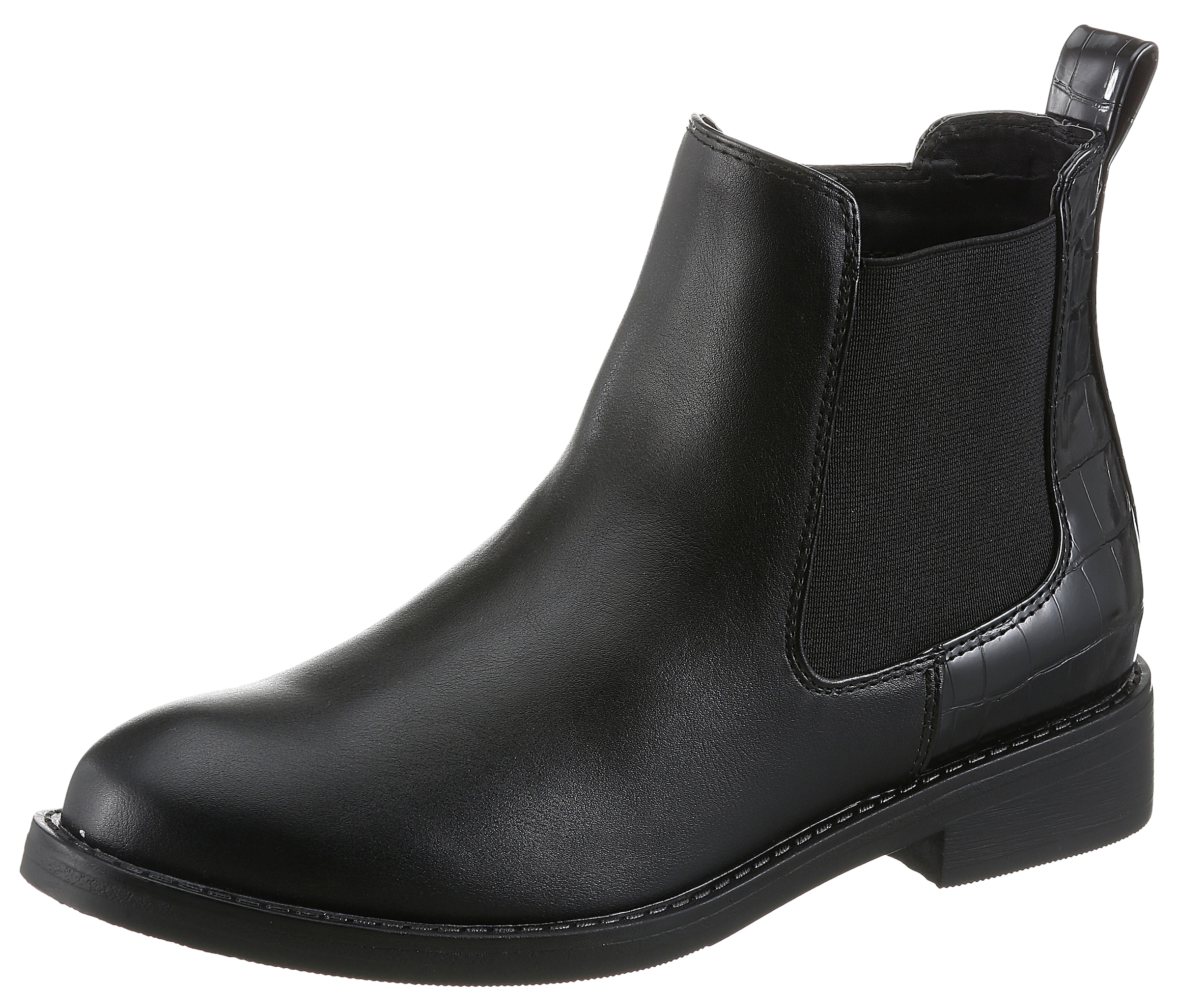 Aniston SHOES Chelseaboots  Ankle Boots mit Croco-Besatz - NEUE KOLLEKTION