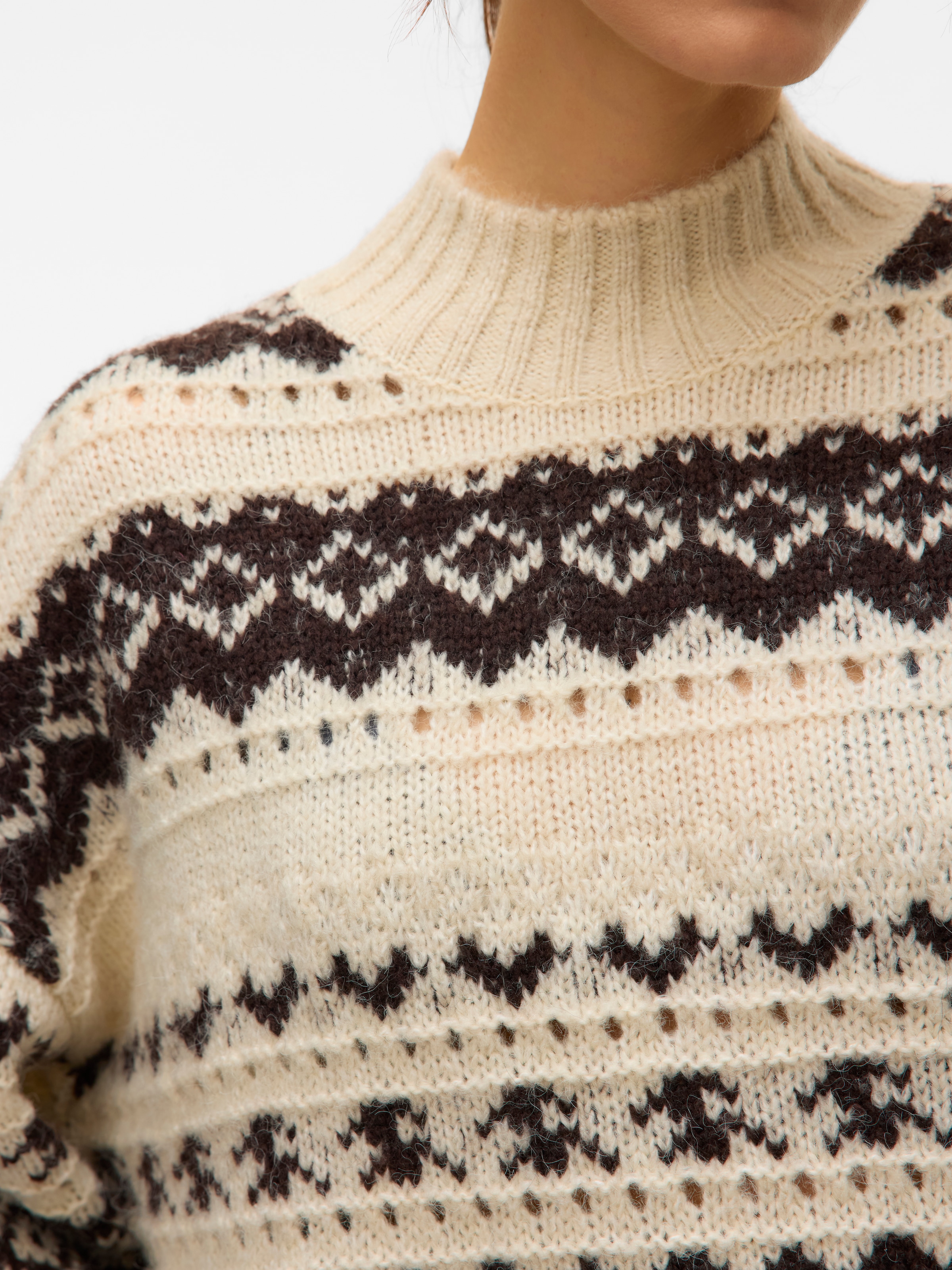 Vero Moda Strickpullover »VMAMPLE LS HIGH NECK PULLOVER BOO«