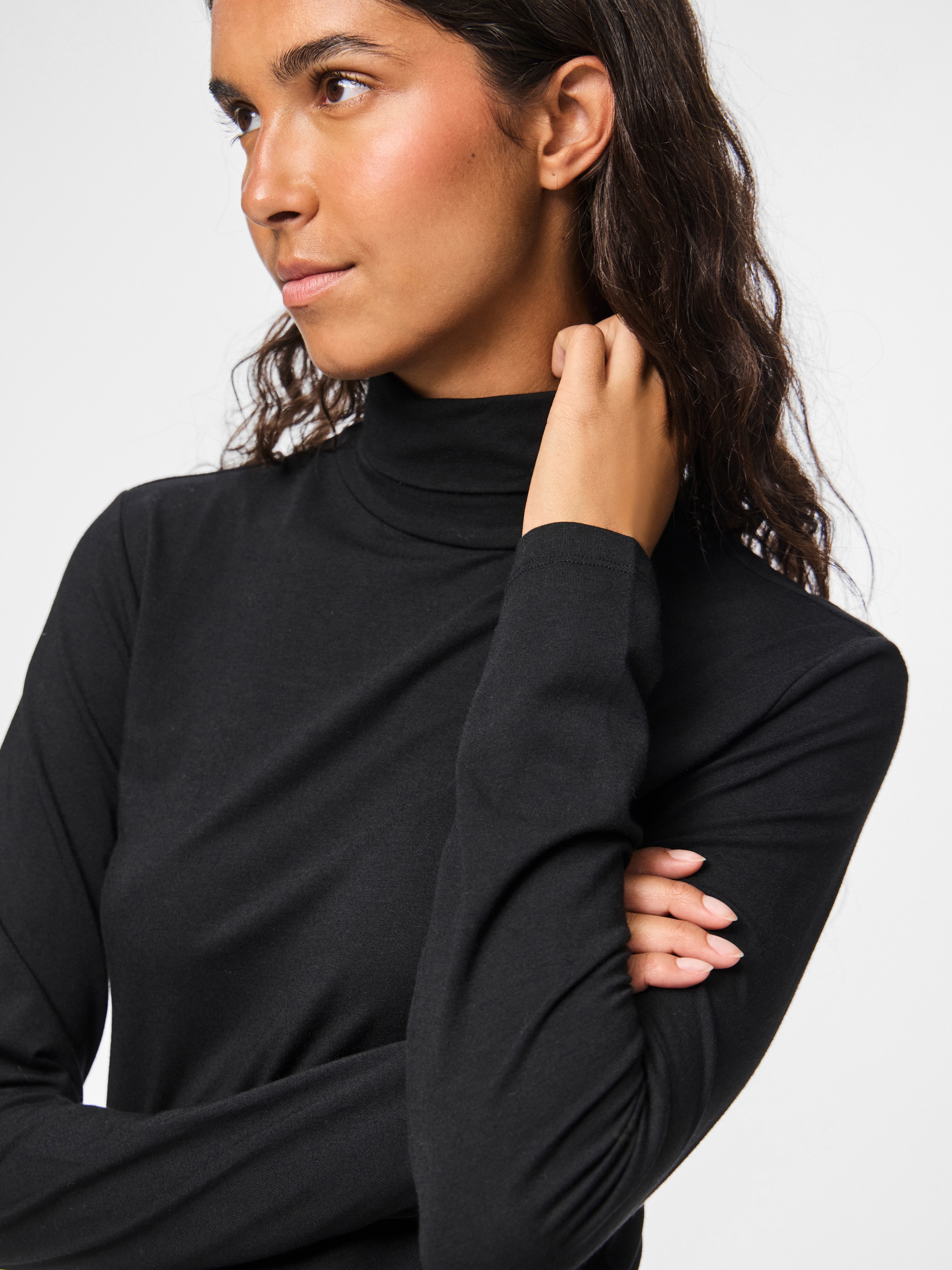 pieces Rollkragenshirt »PCSIRENE LS ROLLNECK TOP JRS NOOS«