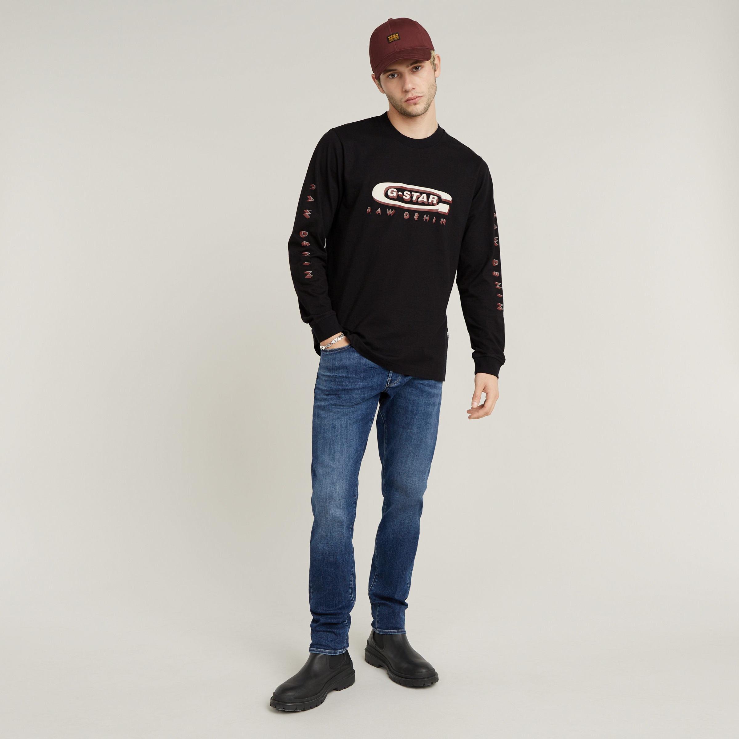G-STAR Slim-fit-Jeans »3301 Slim«, mit toller Waschung und Elasthan