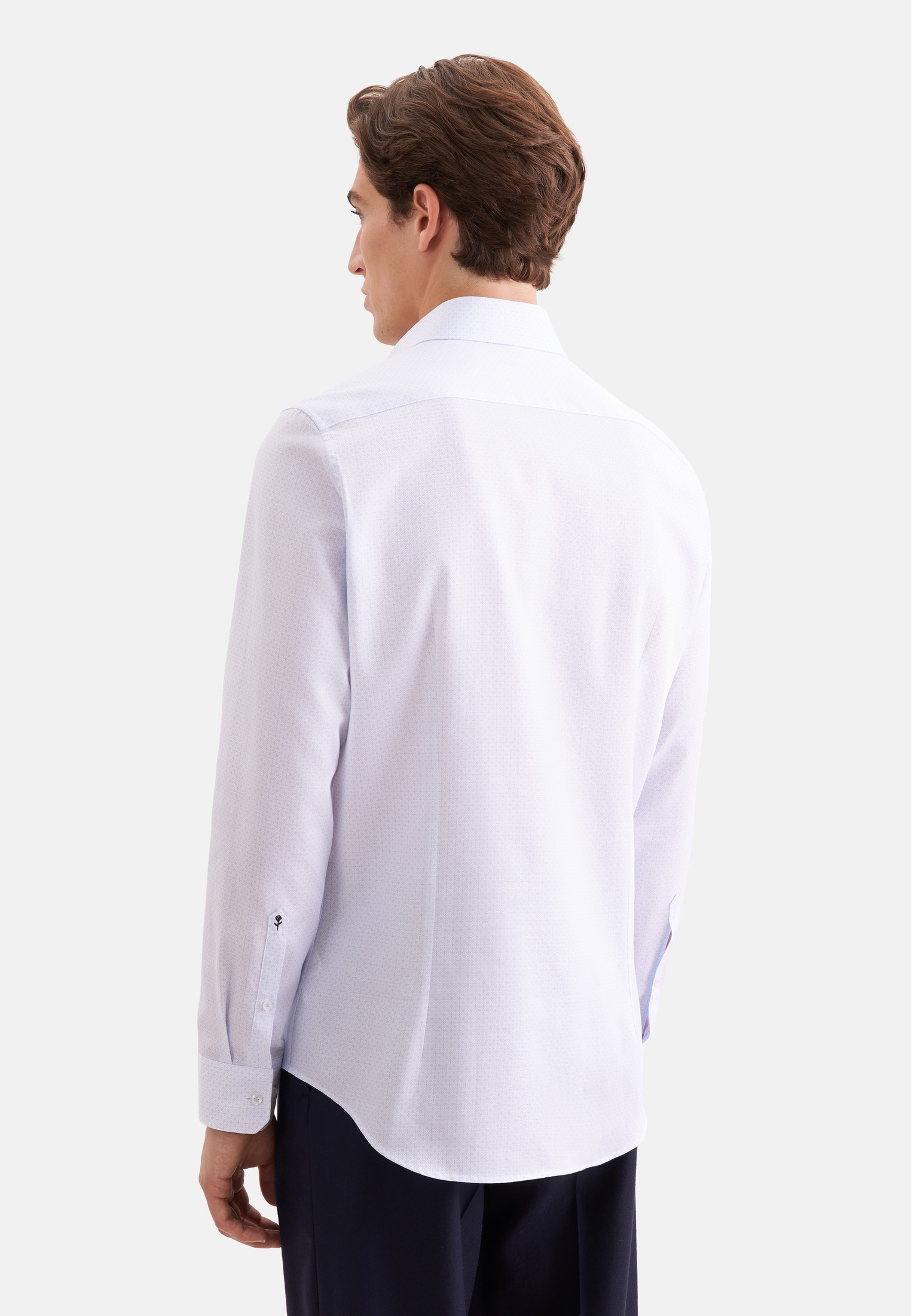 seidensticker Businesshemd »Schwarze Rose« Slim 1/1 Kentkragen Druck