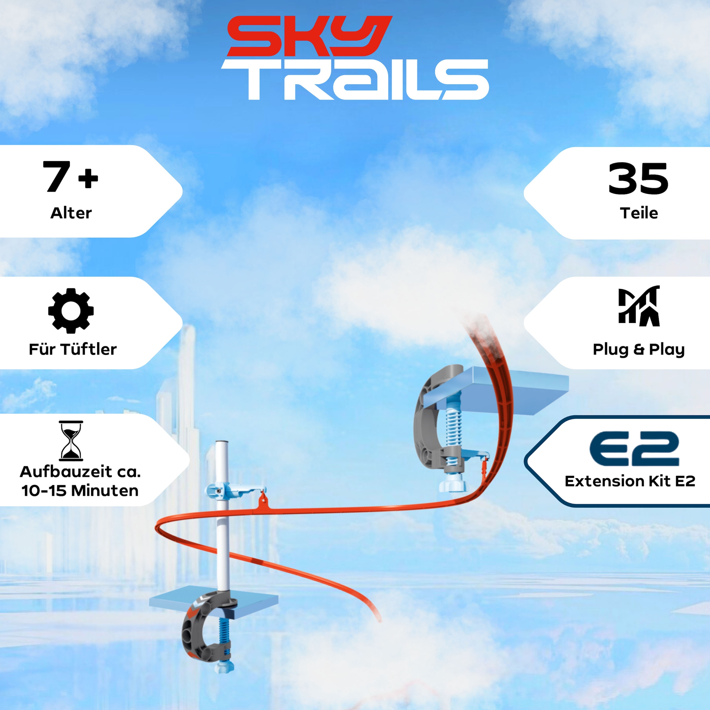 Playmobil® Konstruktions-Spielset »Connection Pack e2 (71974), Sky Trails«, (35 St.), Made in Europe