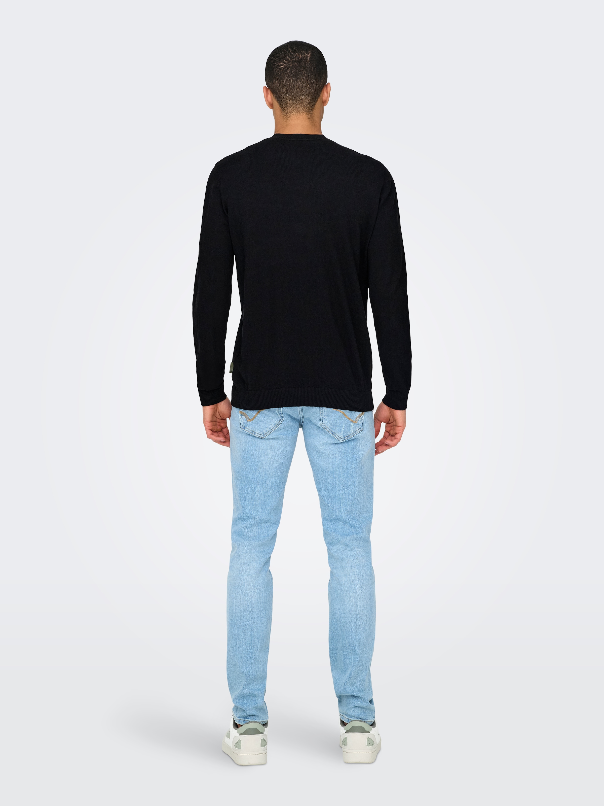 ONLY & SONS Strickpullover »ONSLOUI REG 12 MEL CREW KNIT NOOS«