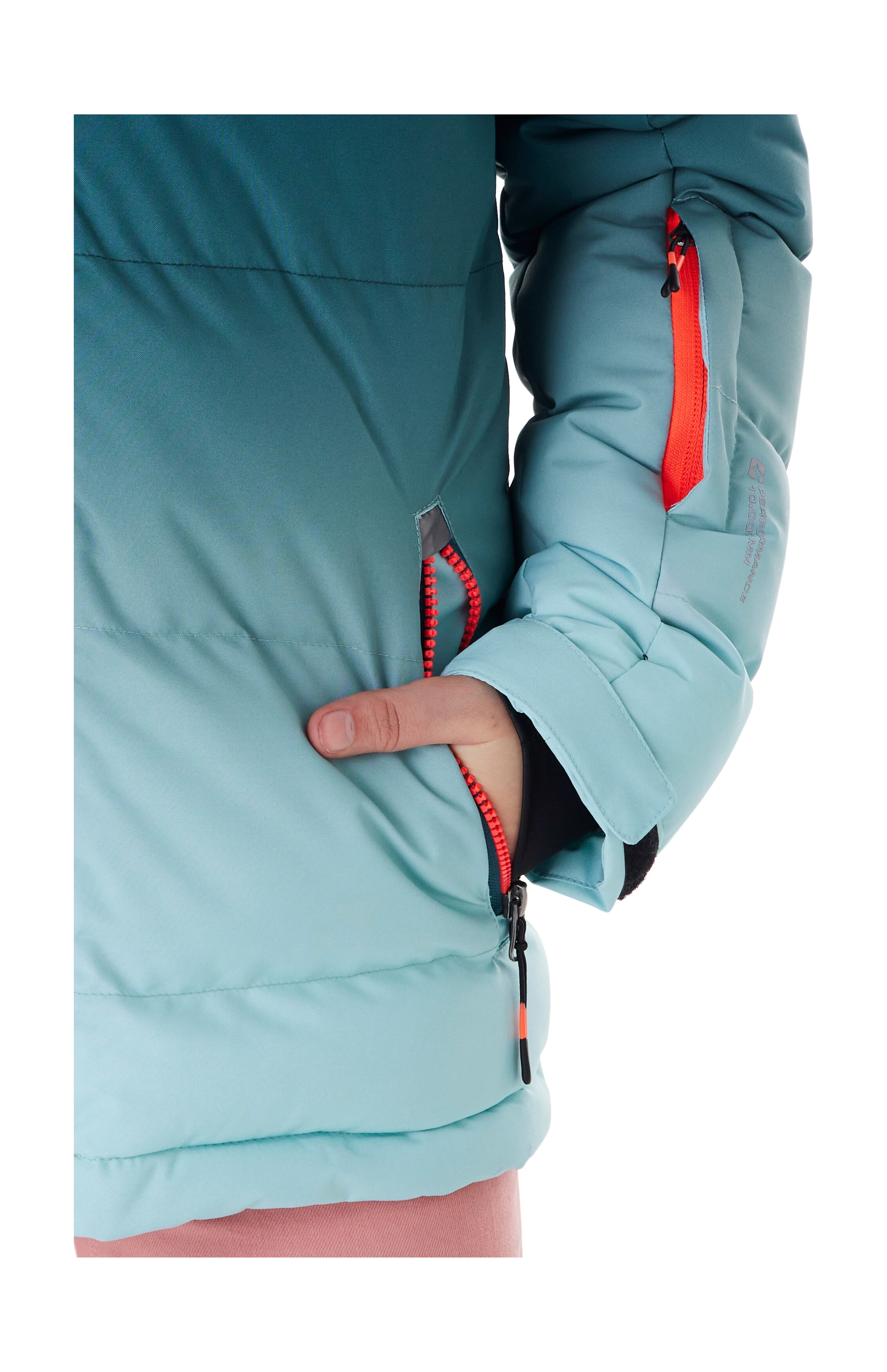 Killtec Skijacke »KSW 330 GRLS SKI QLTD JCKT« Wasserabweisende Winterjacke, atmungsaktiv, verstellbare Kapuze