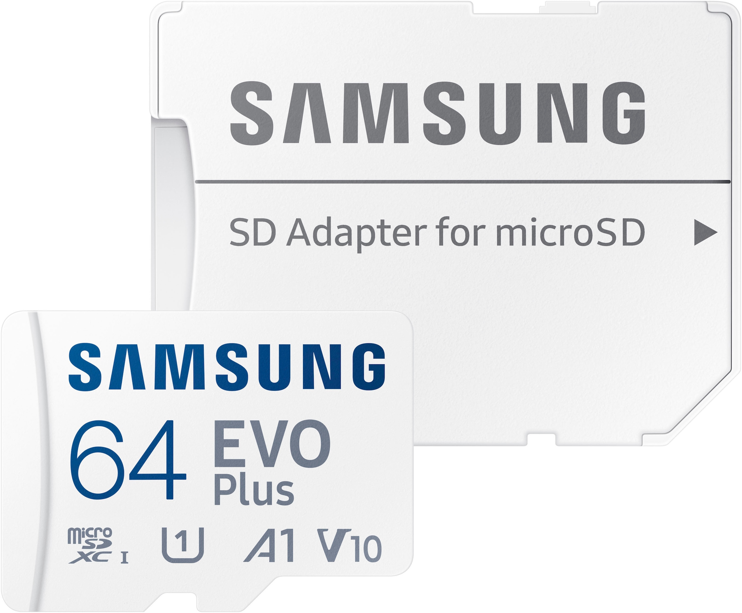 Samsung Speicherkarte »EVO Plus (2024) 64GB inkl. SD-Adapter«, (UHS-I Class 10 160 MB/s Lesegeschwindigkeit)