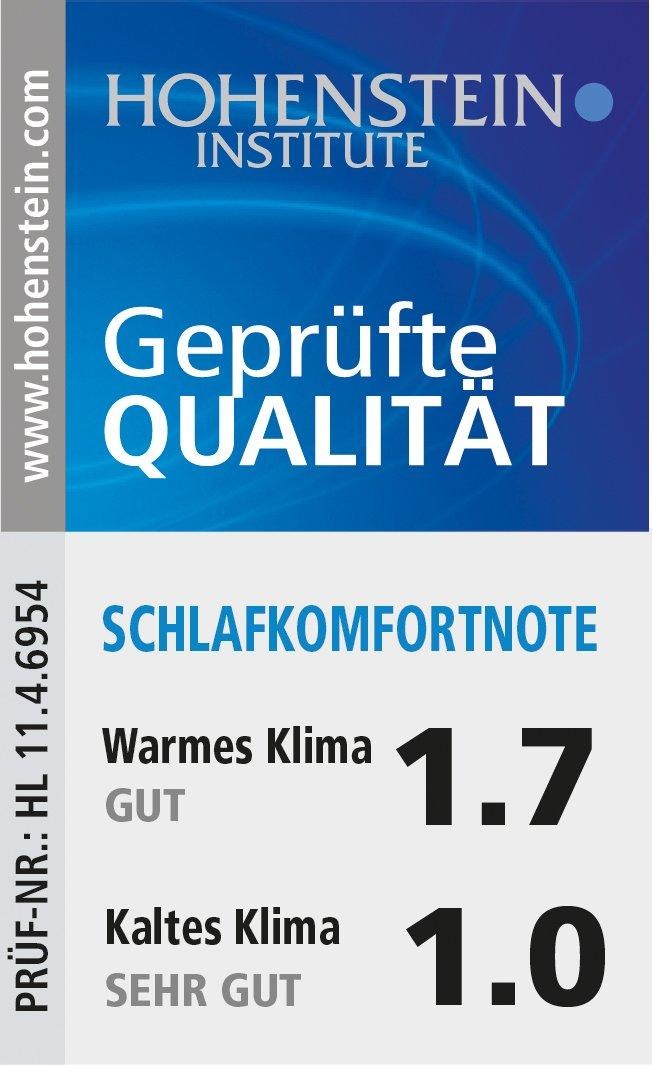 Sannwald Daunenbettdecke »Königstraum«, warm, Füllung 60 % Daunen, 40 % Federn, Bezug 100 % Baumwolle, (1 St.), Wärmeisolation