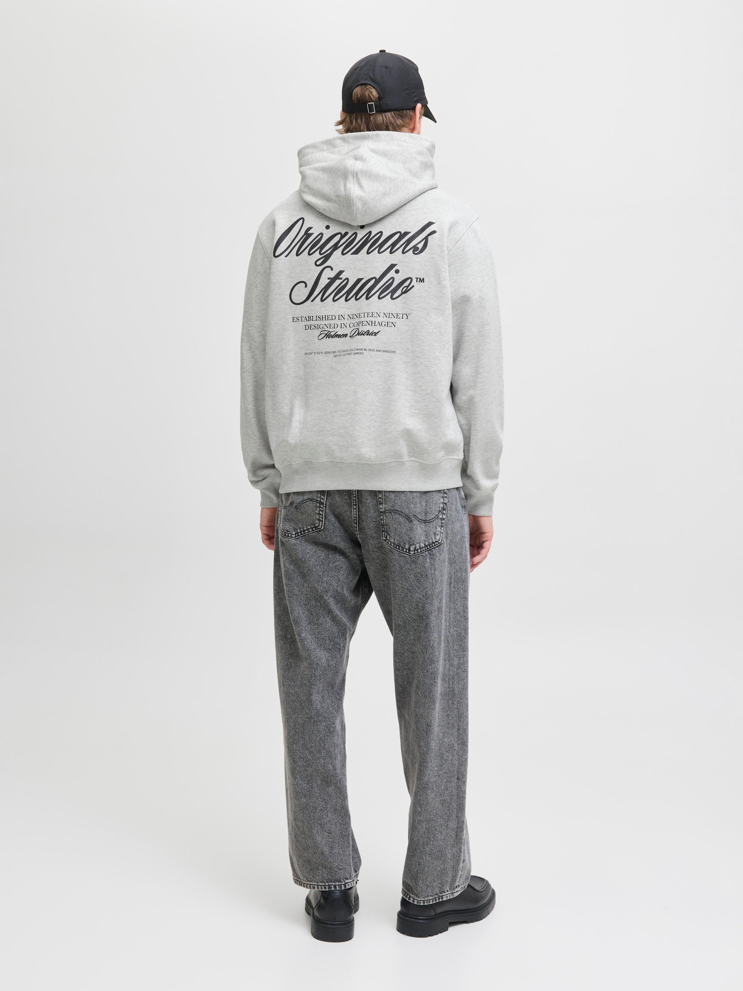 Jack & Jones Kapuzensweatshirt »JORNORREBRO TYPO BACK SWEAT HOOD SN«