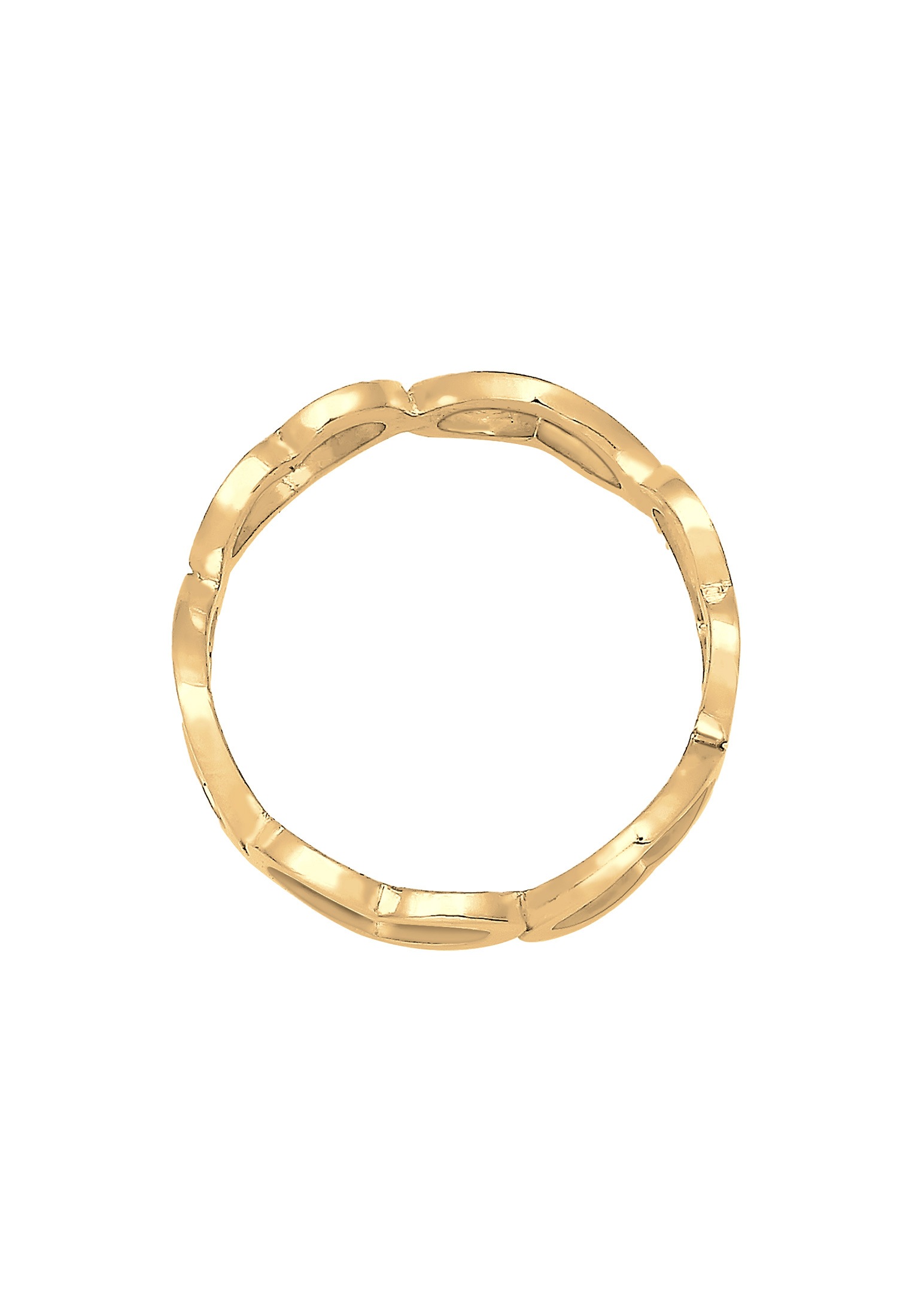 Elli Silberring »Ring Bandring Herzen Symbol Cut-Out Trend 925er Silber«