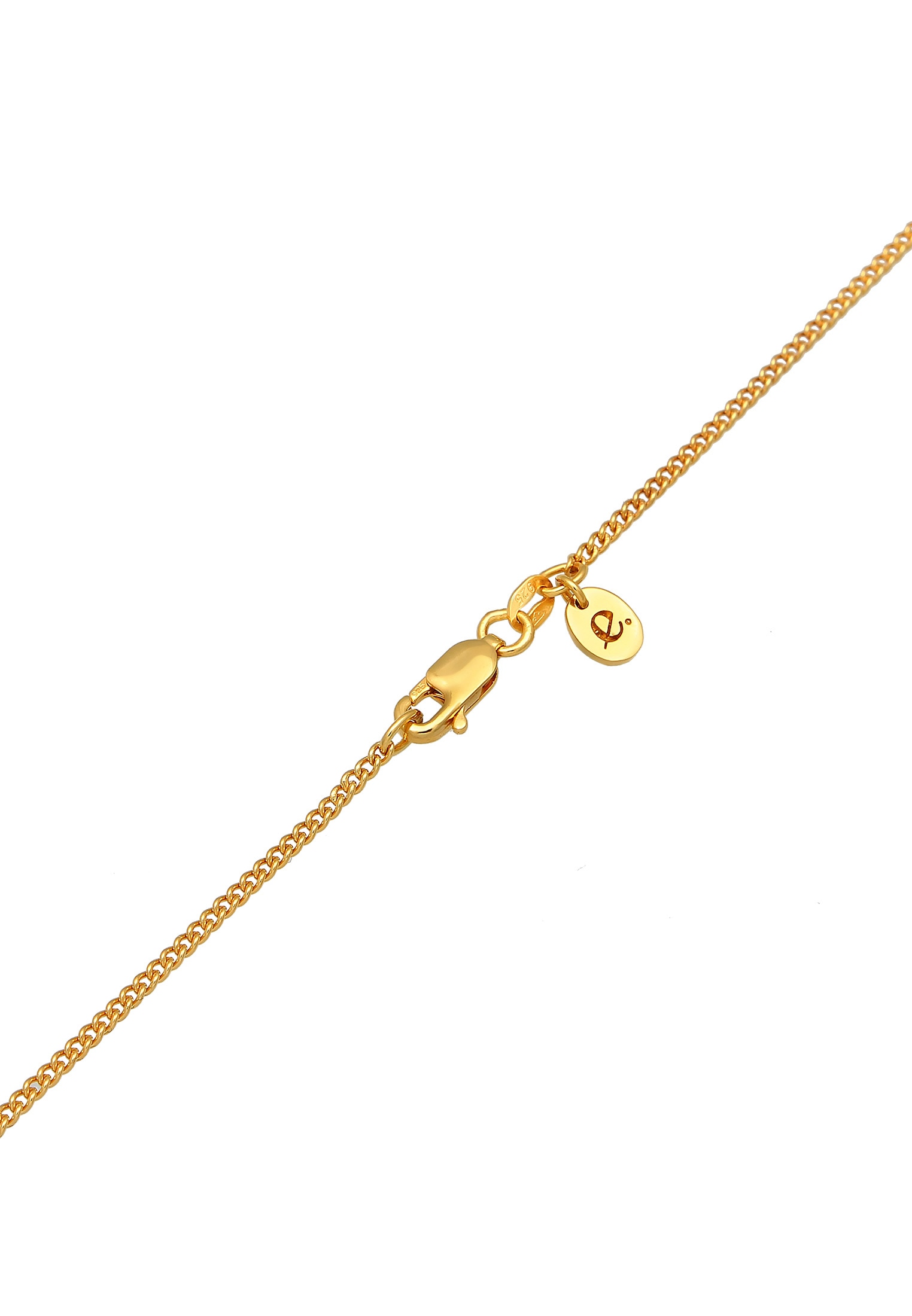 Elli Premium Kette mit Anhänger »Halskette Pastell Edelstein Glamour 925 Silber«