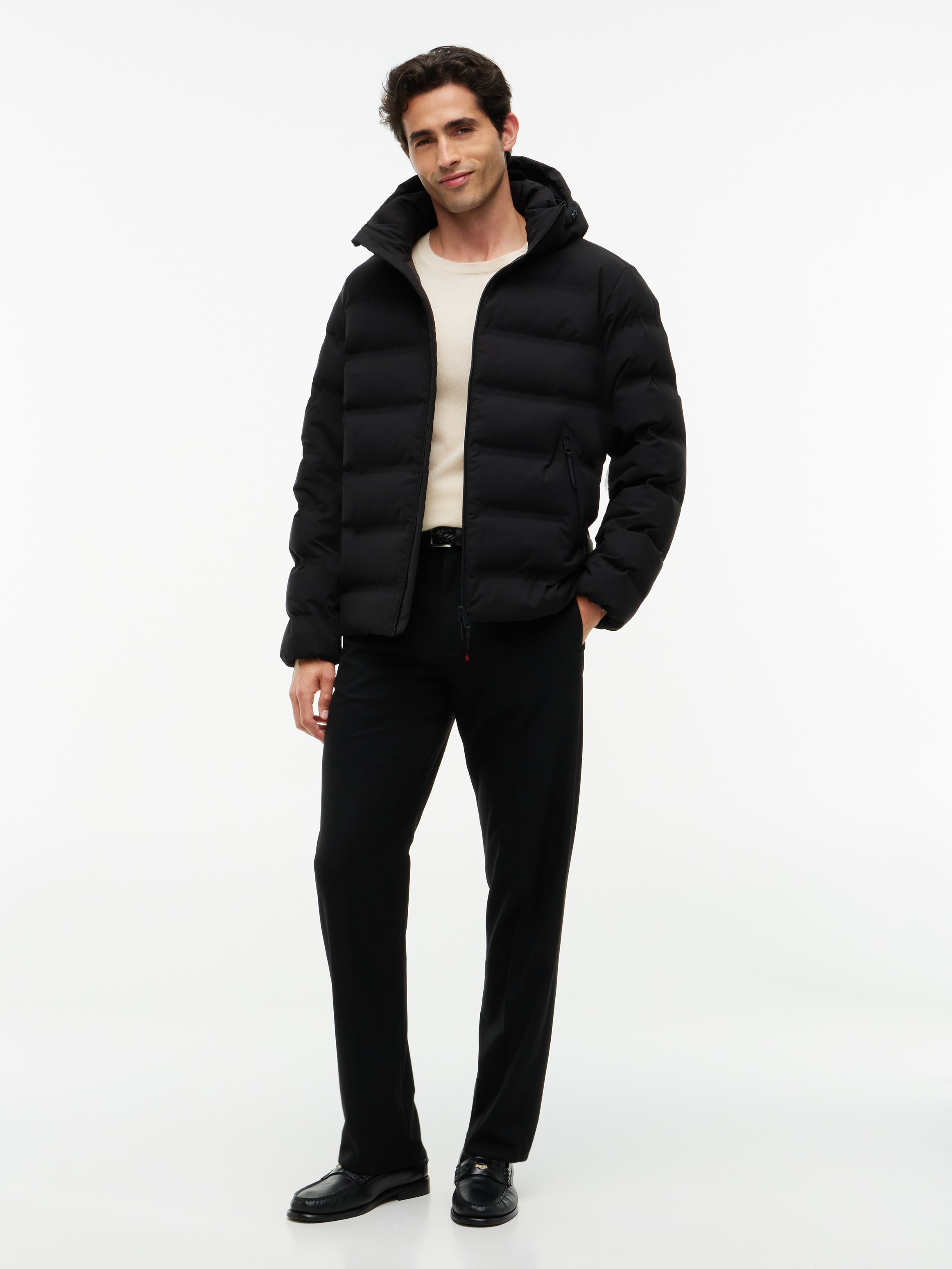 Tommy Hilfiger Steppjacke »TECH HEAT SEALED JACKET« mit Kapuze wärmeversiegelt, Winter, 2-Wege-Reißverschluss