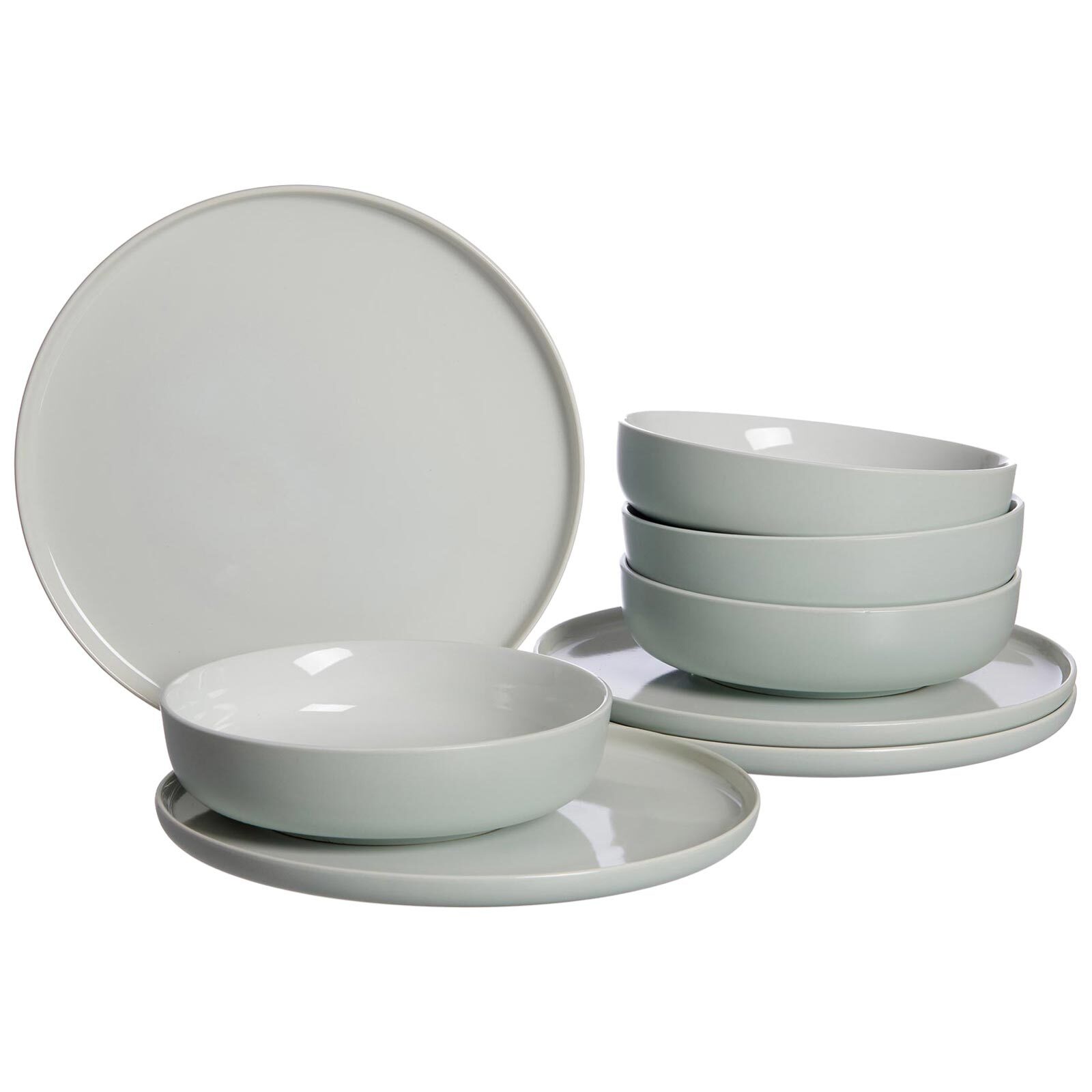 Ritzenhoff & Breker Geschirr-Set »Tafelservice Jasper 16er Set mint-taupe« Spülmaschinengeeignet
