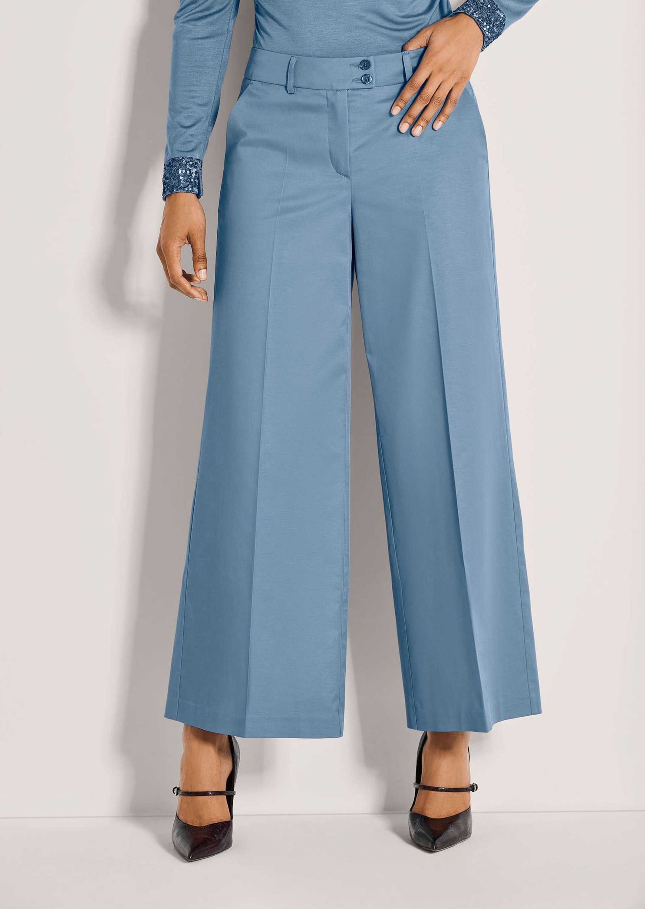 MADELEINE Culotte »Culotte Elegante 7/8-Hose mit Bügelfalten«
