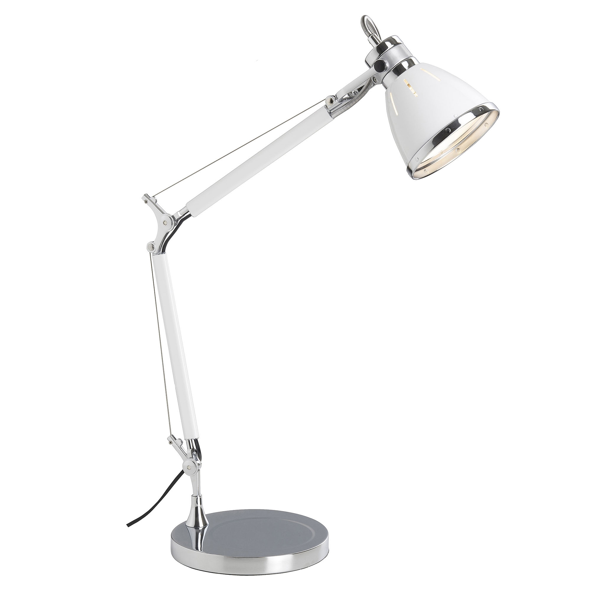 Brilliant Tischleuchte »Octavia« E27 1 Stk. Tischlampe chrom/weiß