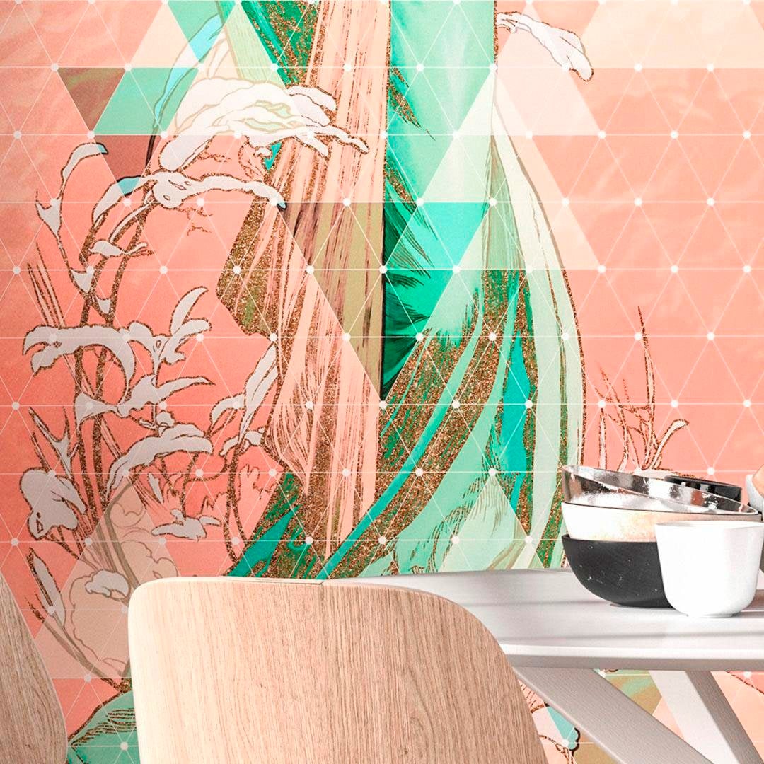 Komar Vliestapete »Digitaldruck Vlies -  Printemps - Größe 100 x 280 cm« bedruckt glatt Wohnzimmer, Schlafzimmer