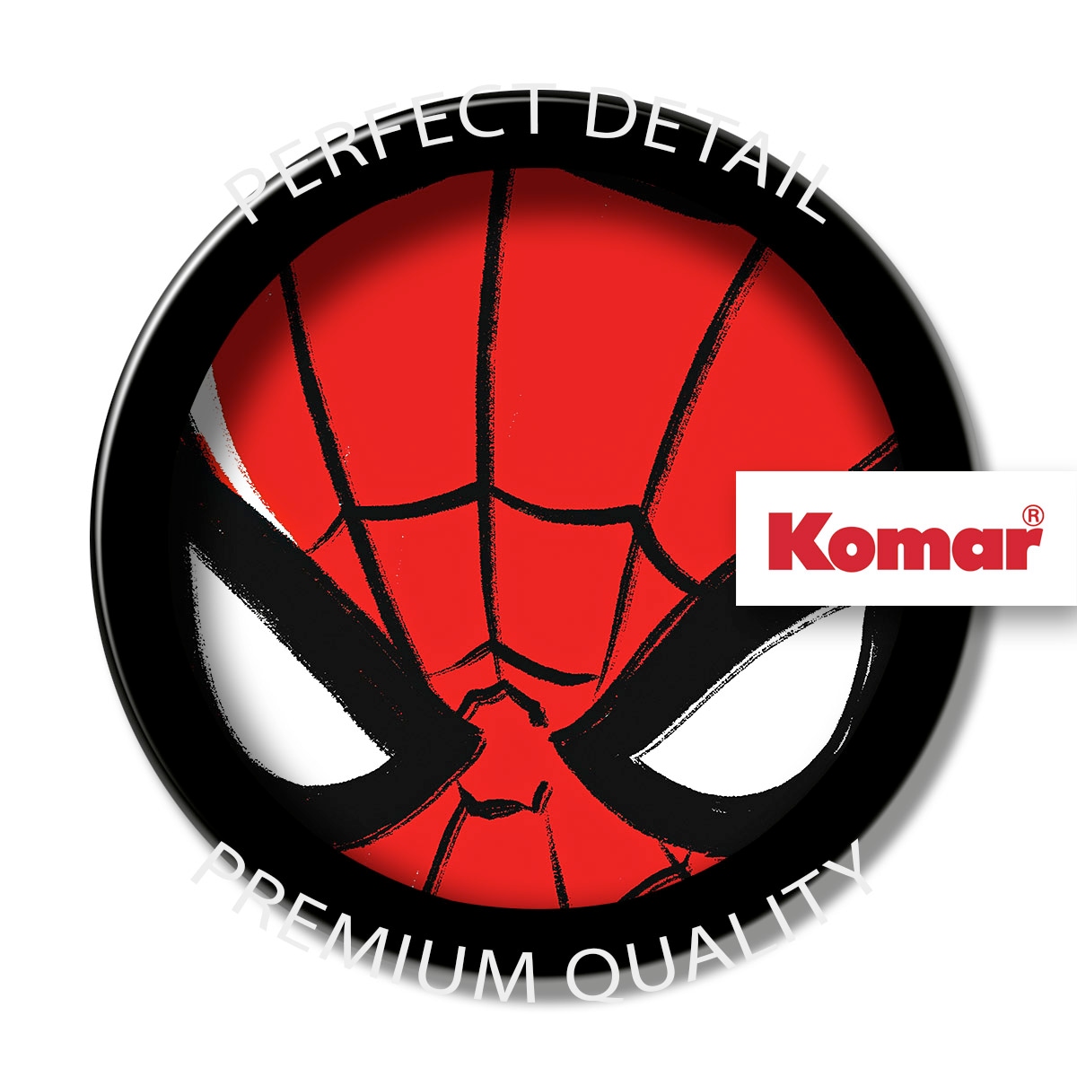 Komar Fototapete »Wandtattoo - Spider-Man Headshot - Größe 125 x 125 cm« Comic | bedruckt glatt