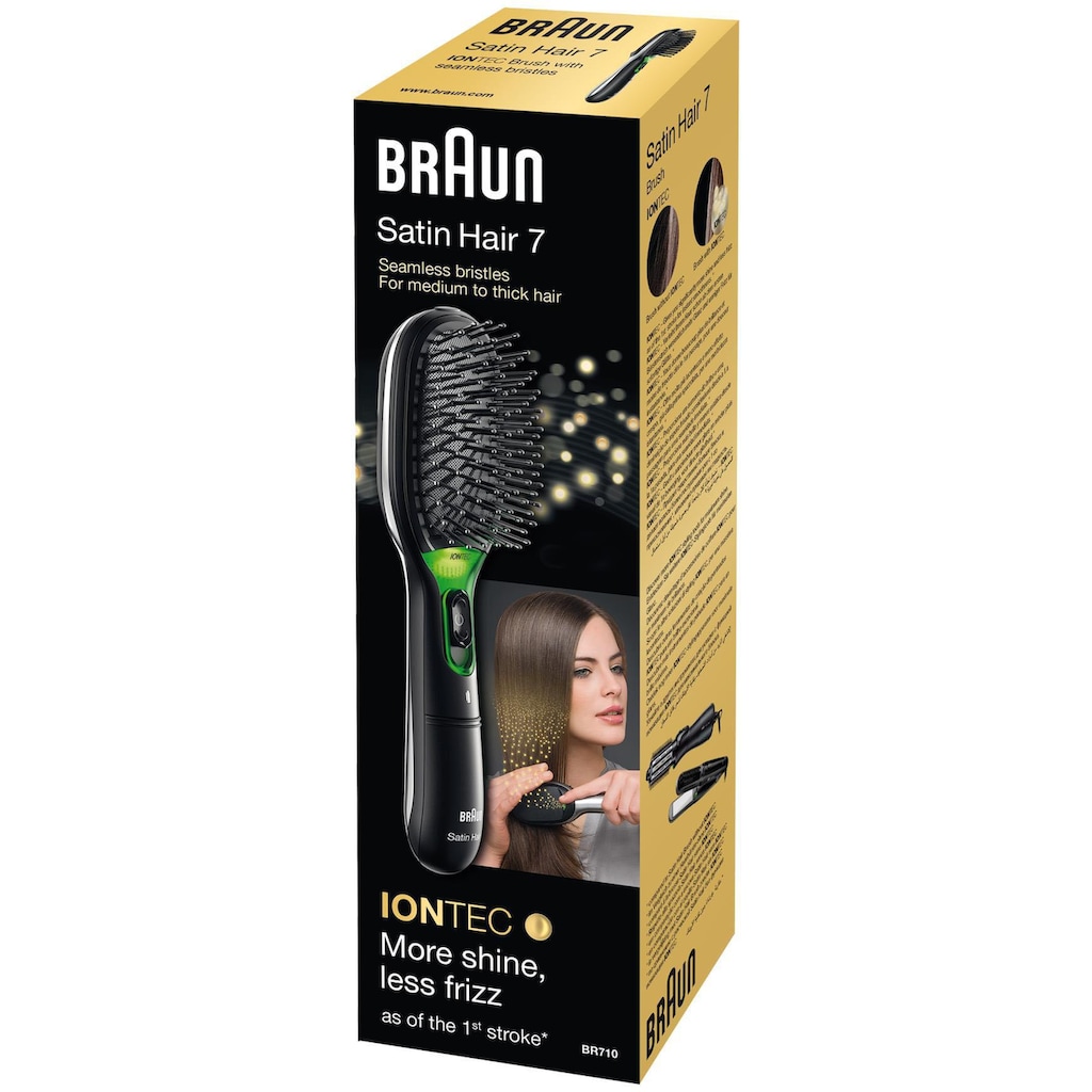 Braun Haarglättbürste »Satin Hair 7 IONTEC BR710«, Ionen-Technologie, mit Ionentechnologie zur Förderung des Glanzes