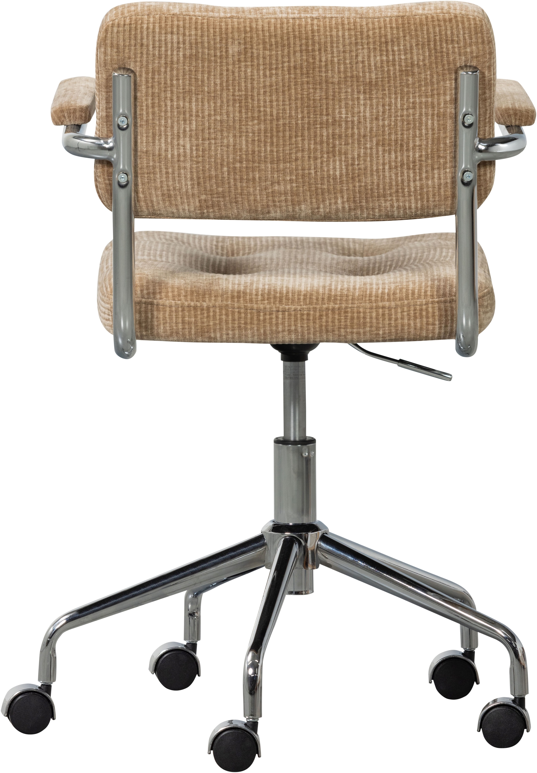 WOOOD Drehstuhl »Kova mit Rippenstoff-Bezug höhenverstellbar, B 54 x T 60 x H 87 cm« () Drehbar, Hohe Verschleißfestigkeit, Tragkraft 125 kg